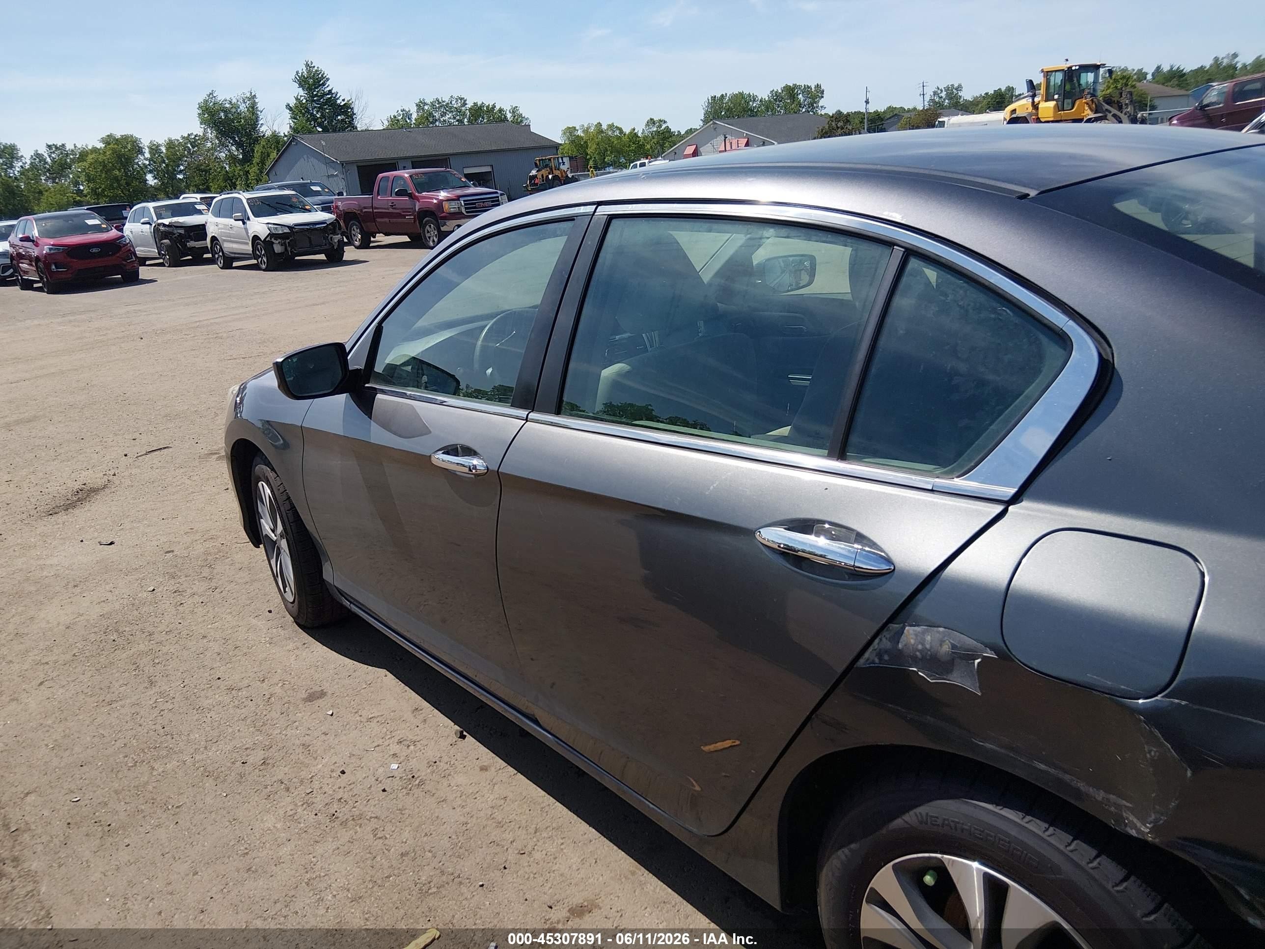2015 Honda Accord Lx Серый vin: 1HGCR2F39FA026844