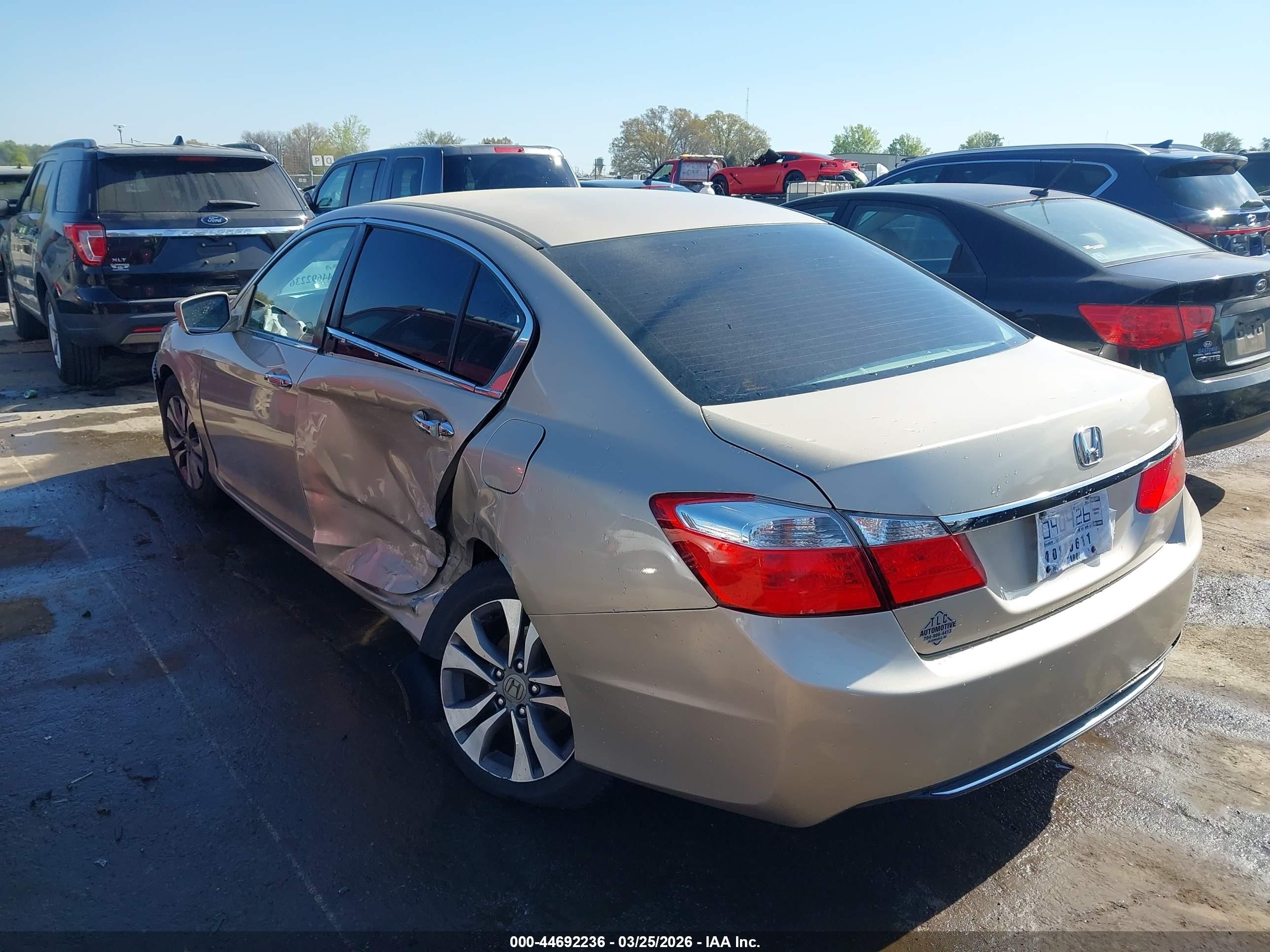 2015 Honda Accord Lx Бежевый vin: 1HGCR2F39FA029923