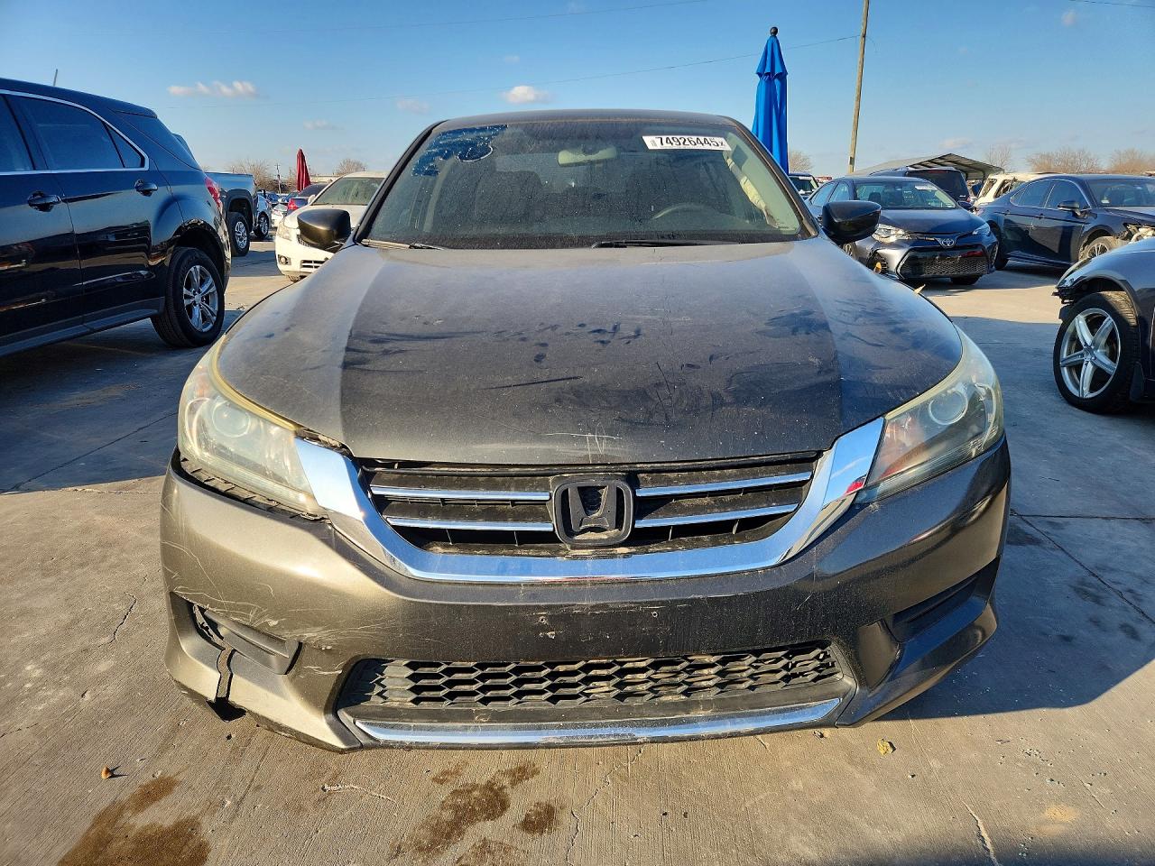 2015 Honda Accord Lx Gray vin: 1HGCR2F39FA038279