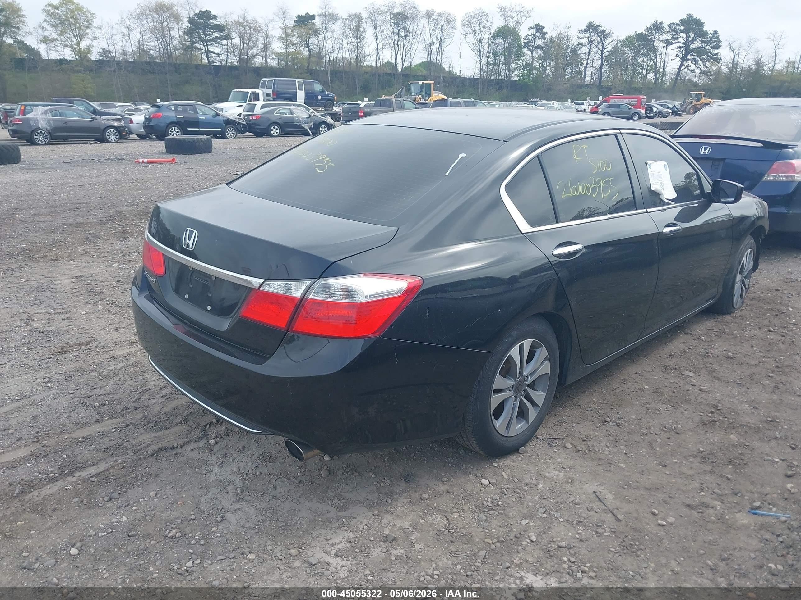 2015 Honda Accord Lx Black vin: 1HGCR2F39FA040808