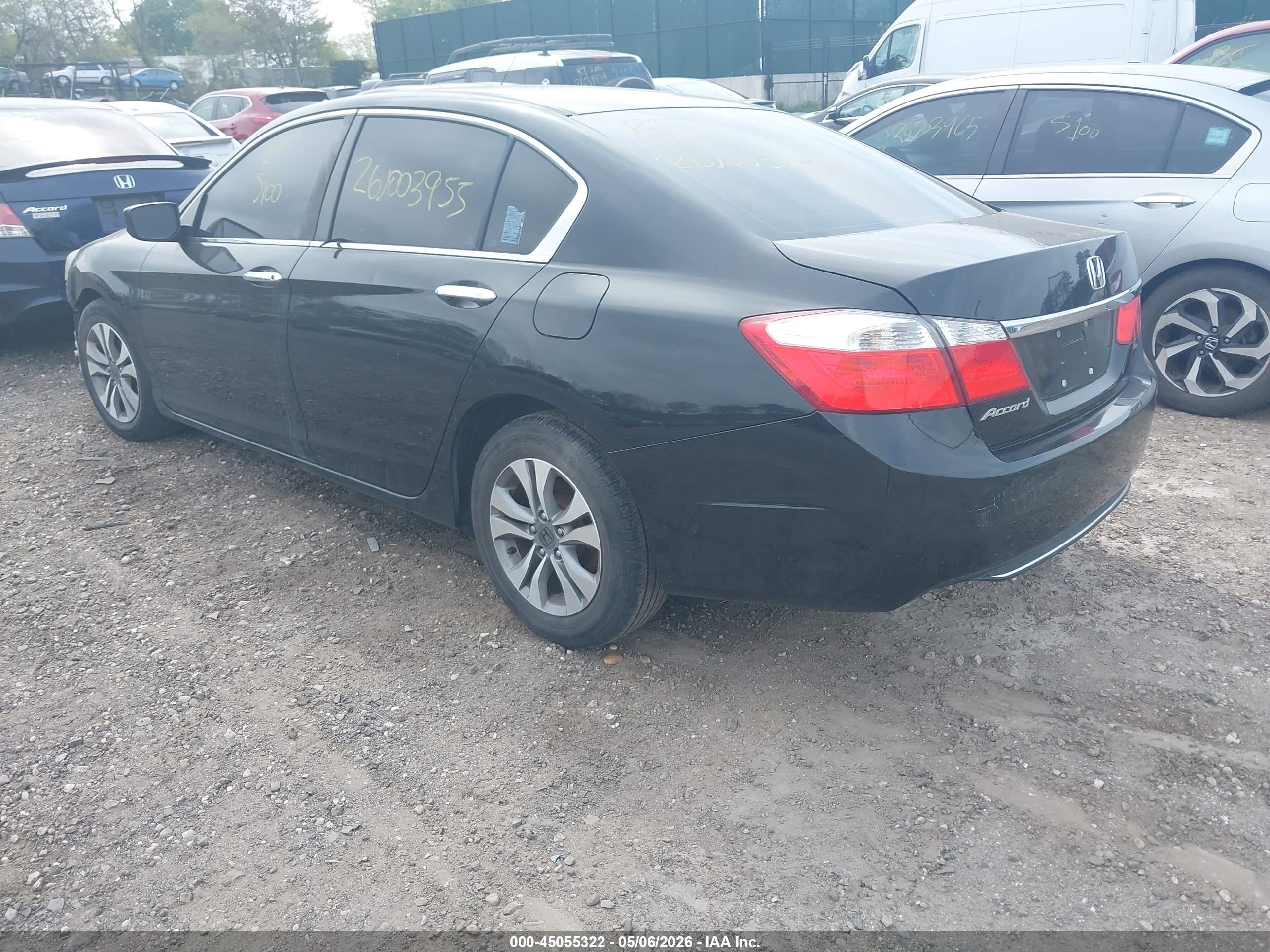 2015 Honda Accord Lx Black vin: 1HGCR2F39FA040808