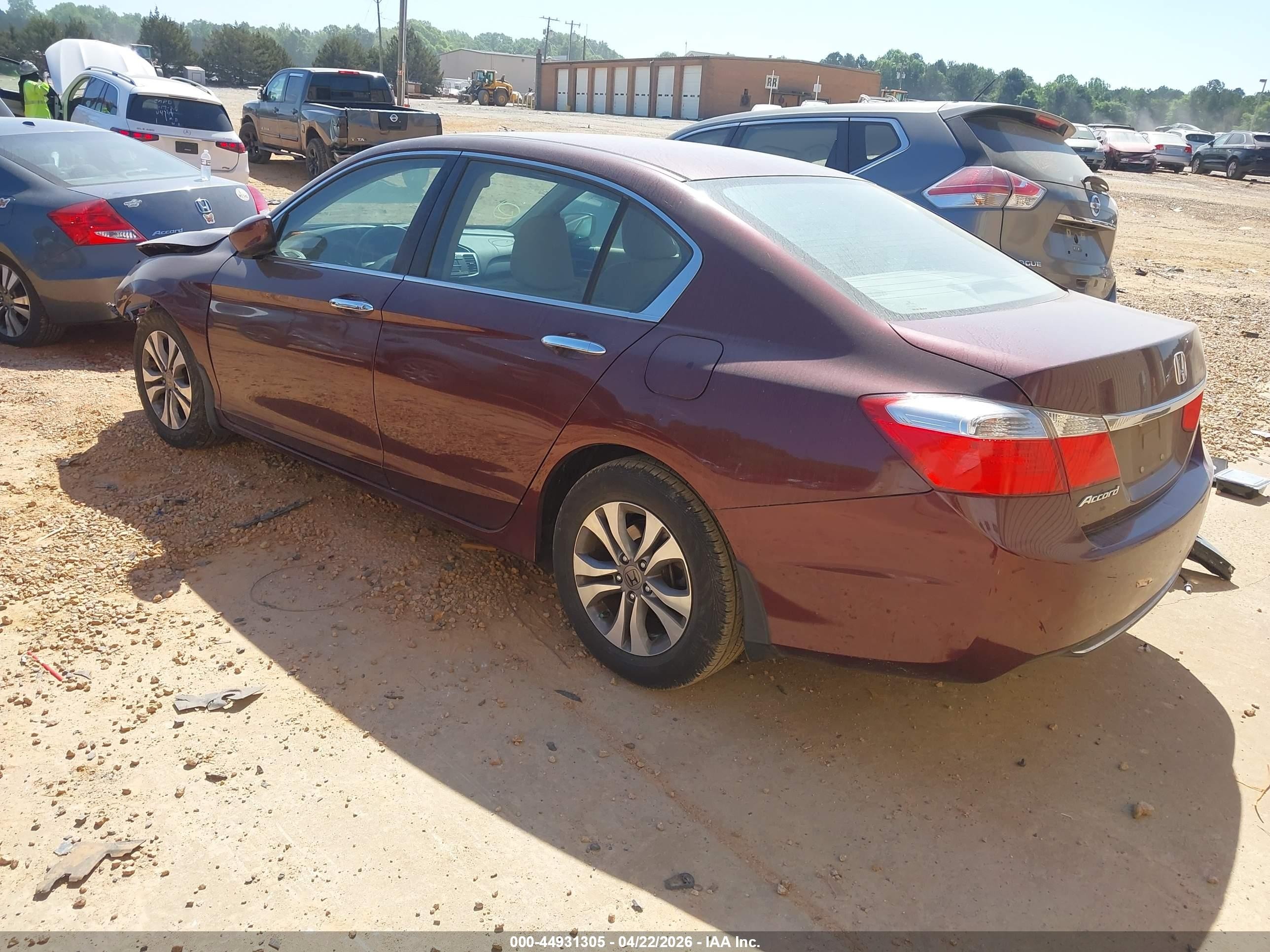 2015 Honda Accord Lx Maroon vin: 1HGCR2F39FA052280