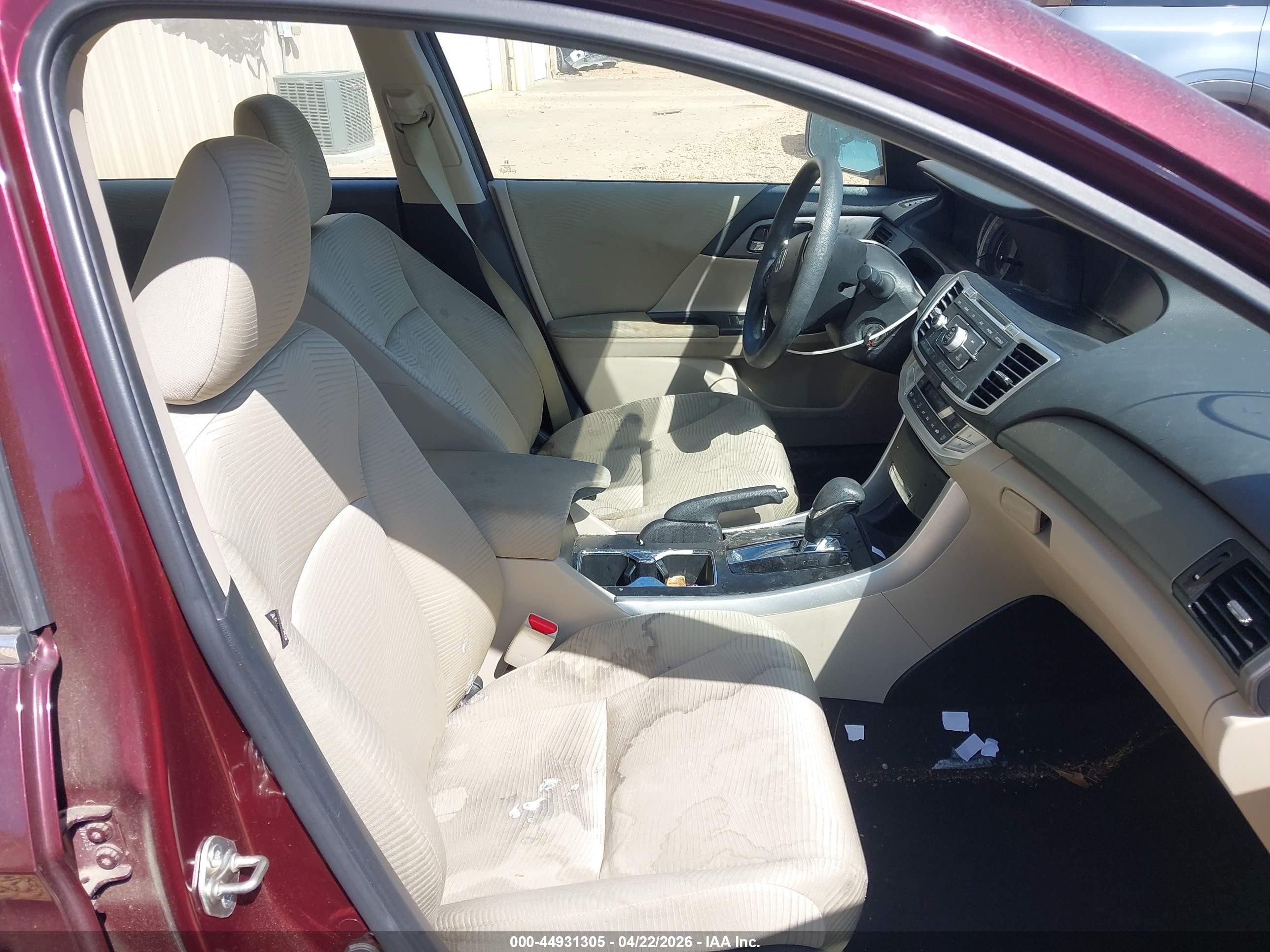 2015 Honda Accord Lx Maroon vin: 1HGCR2F39FA052280