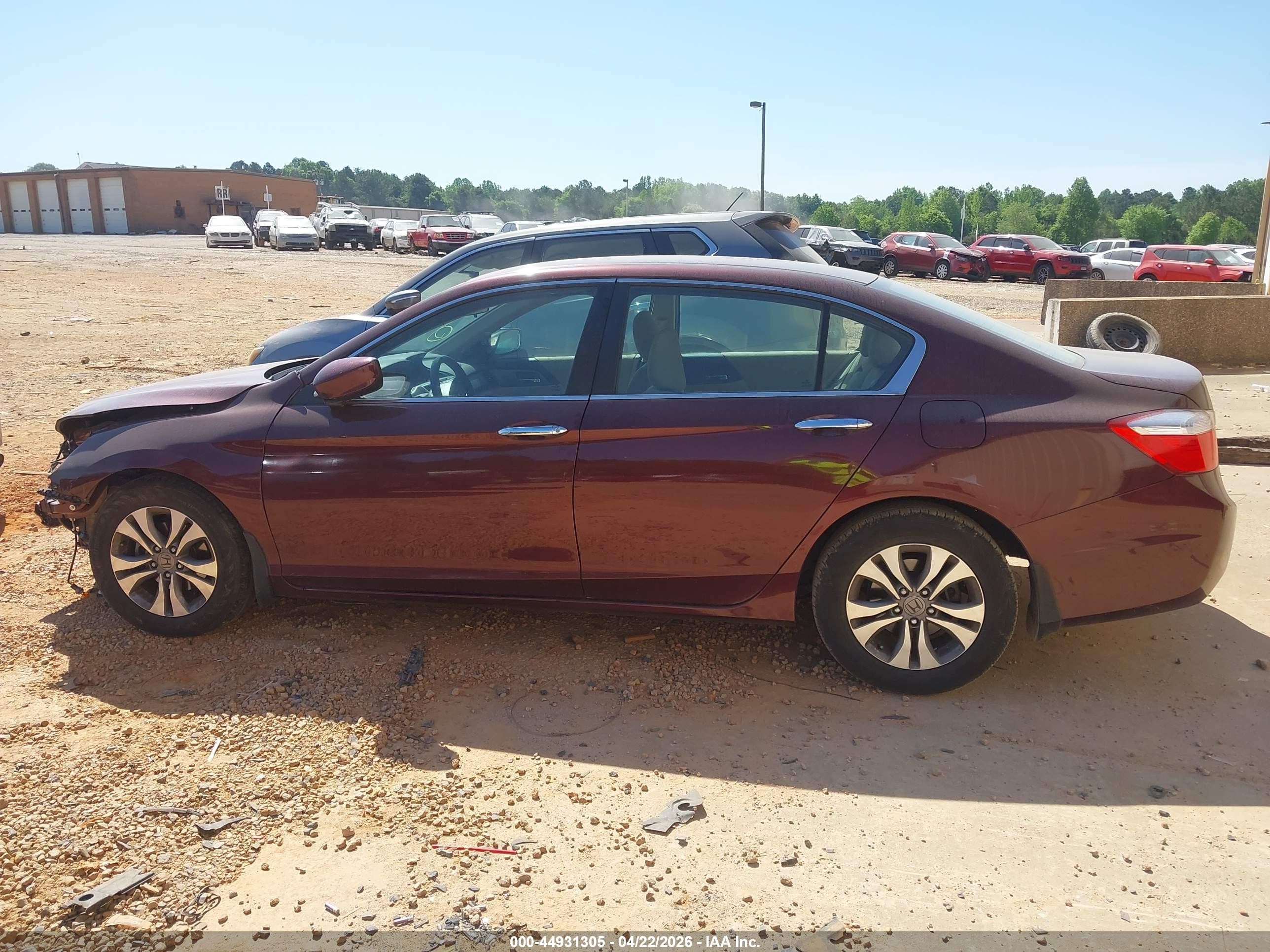 2015 Honda Accord Lx Maroon vin: 1HGCR2F39FA052280