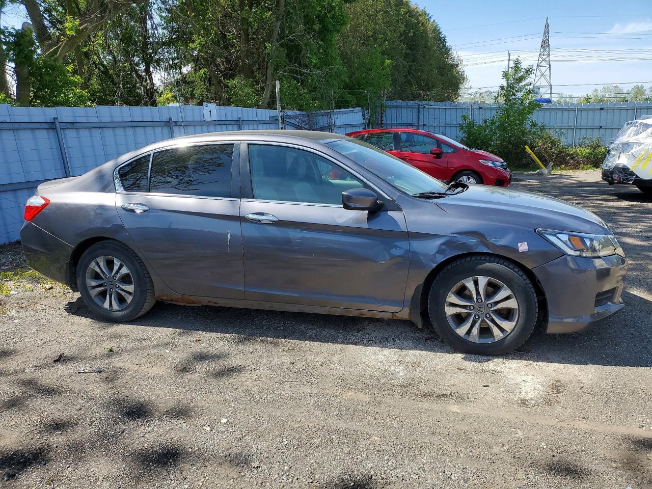 2015 Honda Accord Lx Gray vin: 1HGCR2F39FA059651