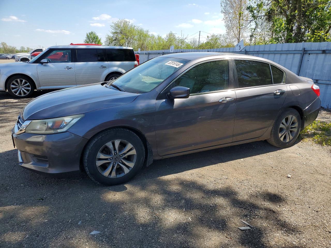 2015 Honda Accord Lx Gray vin: 1HGCR2F39FA059651