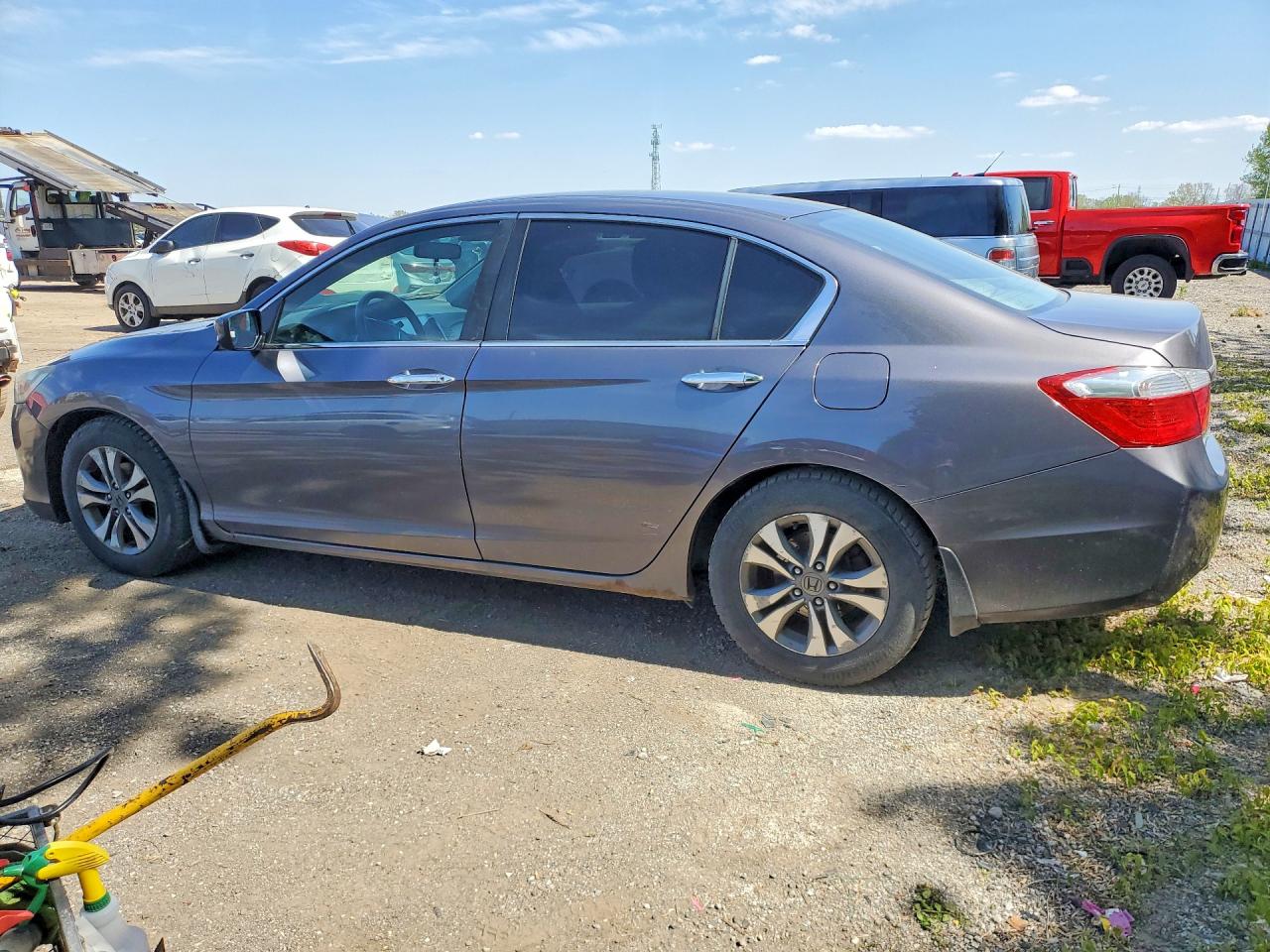 2015 Honda Accord Lx Gray vin: 1HGCR2F39FA059651