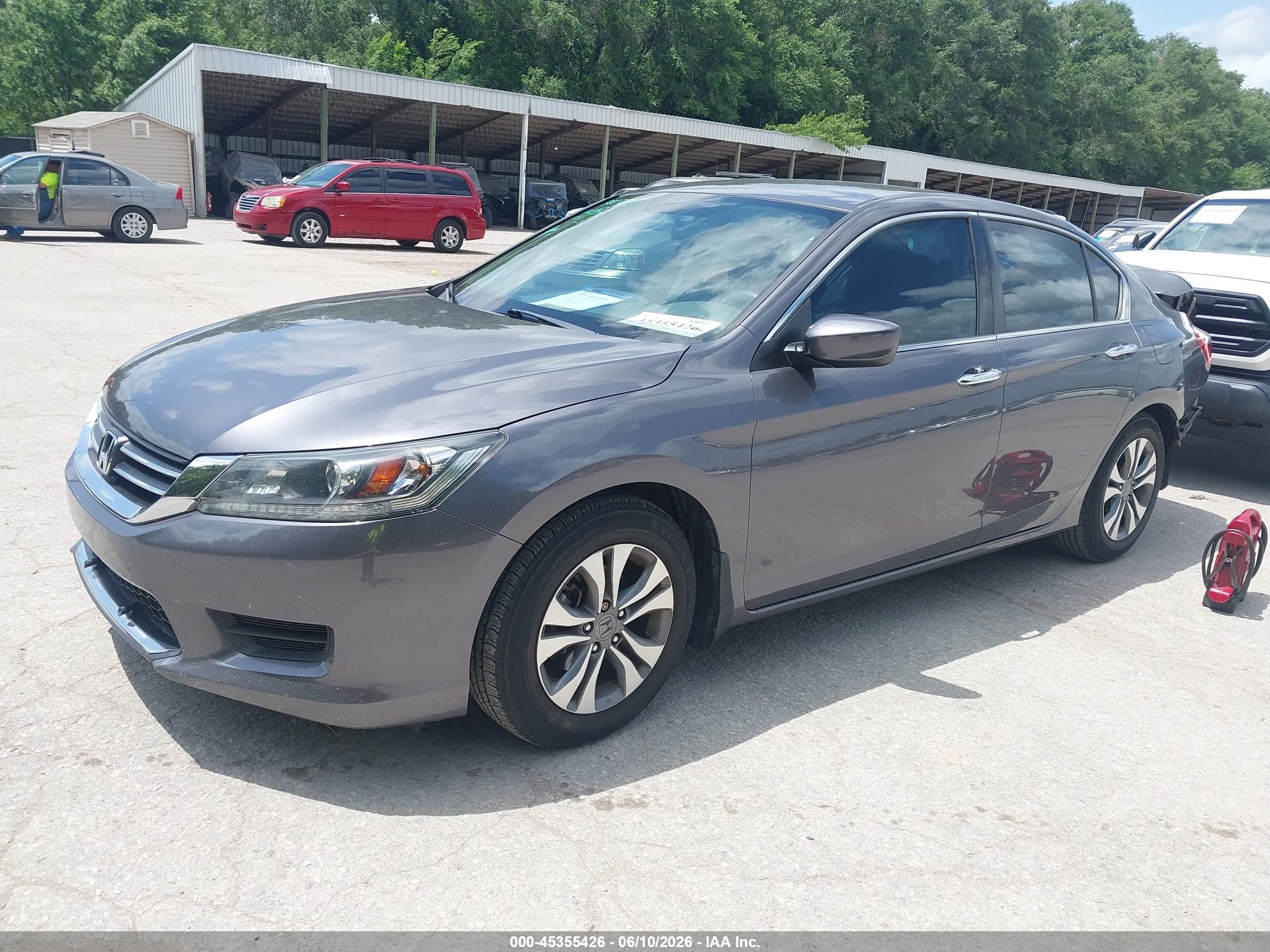 2015 Honda Accord Lx Gray vin: 1HGCR2F39FA079270