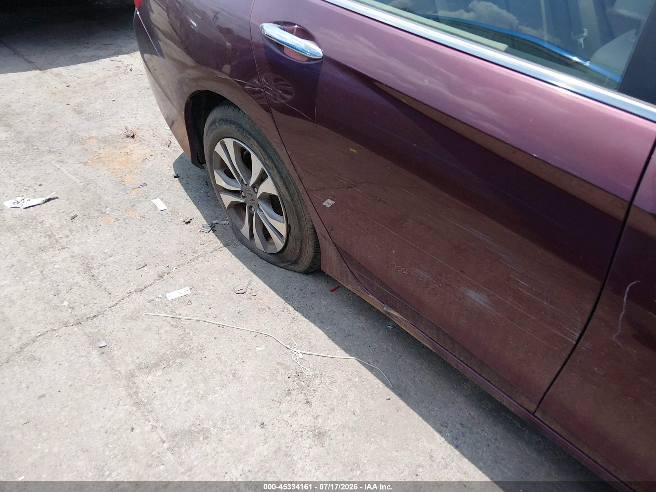2015 Honda Accord Lx Burgundy vin: 1HGCR2F39FA086655