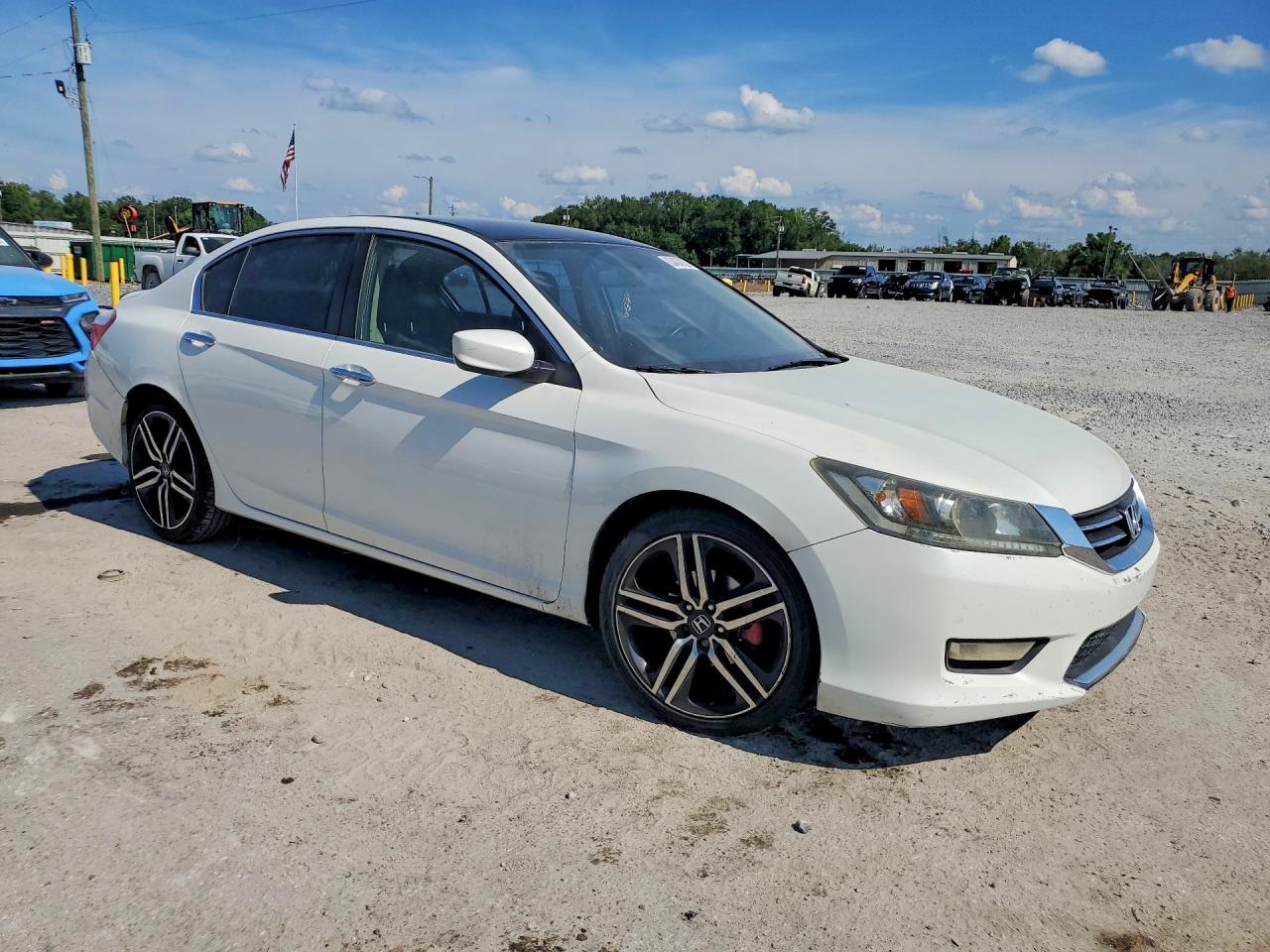 2015 Honda Accord Lx White vin: 1HGCR2F39FA088096