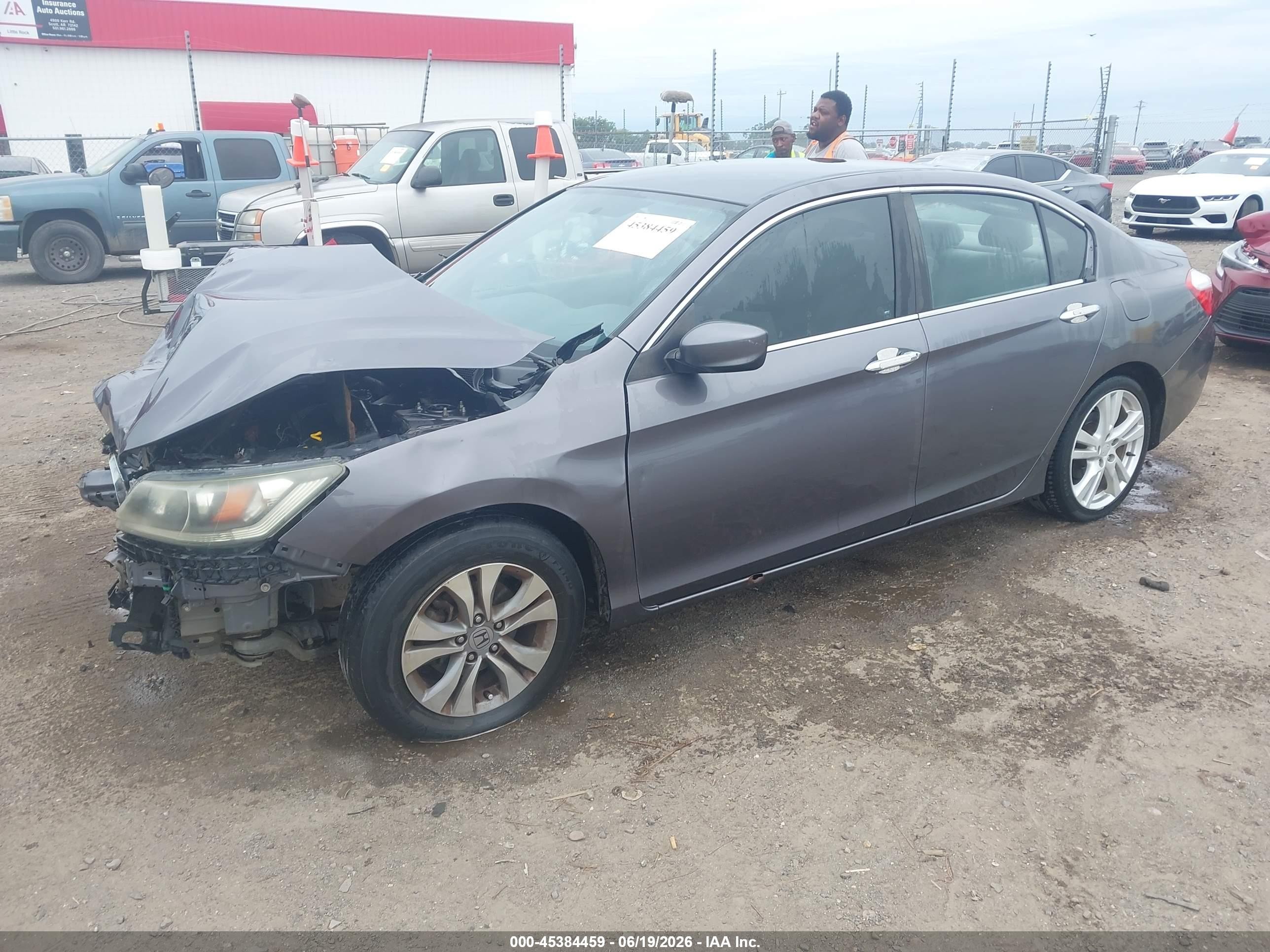 2015 Honda Accord Lx Gray vin: 1HGCR2F39FA097588