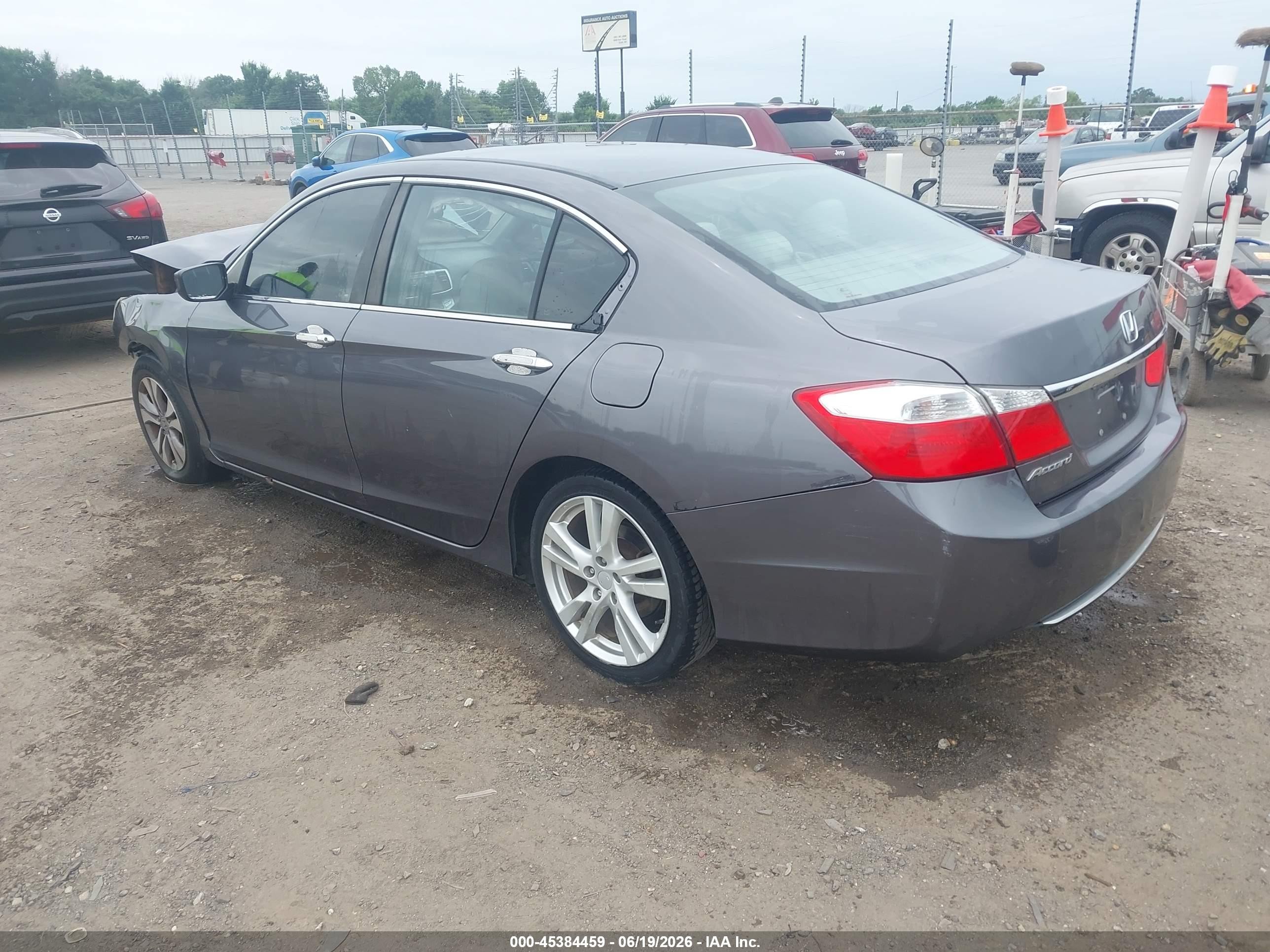 2015 Honda Accord Lx Gray vin: 1HGCR2F39FA097588