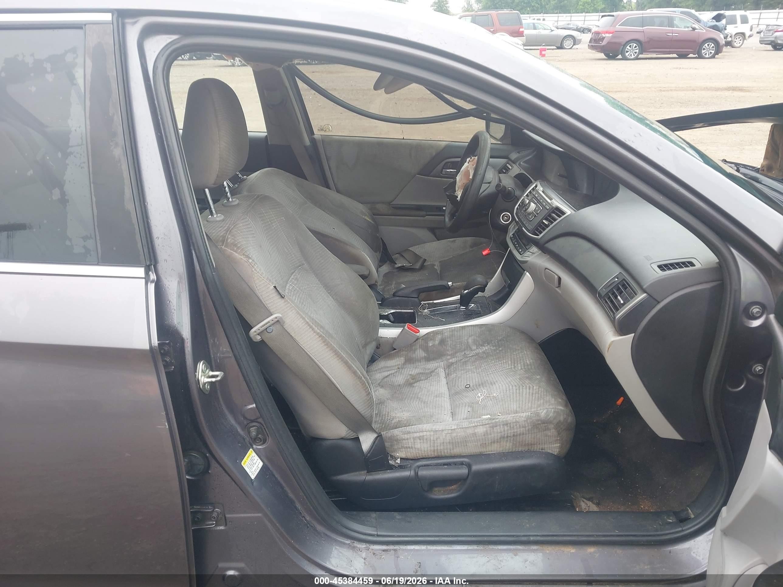 2015 Honda Accord Lx Gray vin: 1HGCR2F39FA097588