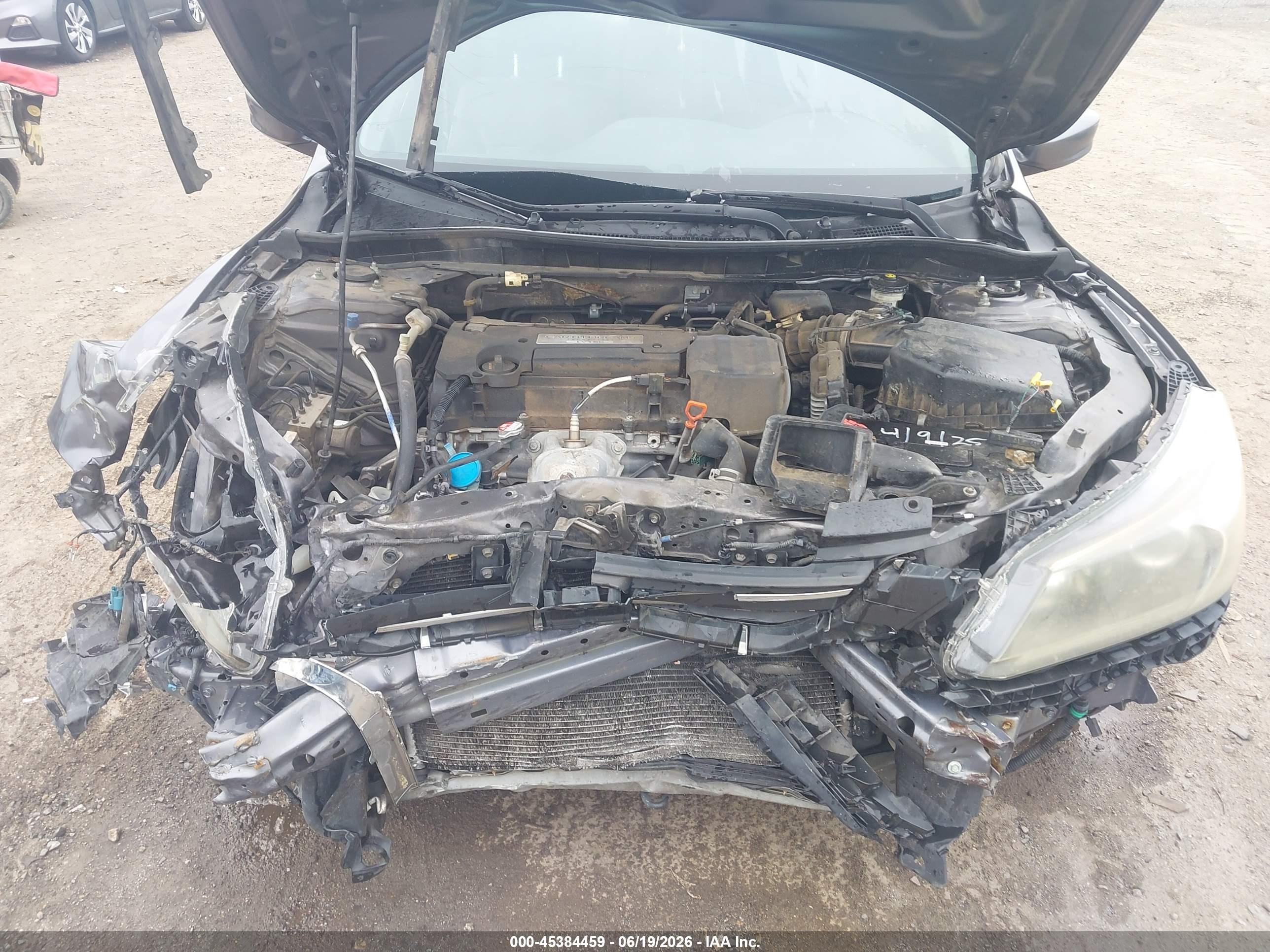 2015 Honda Accord Lx Gray vin: 1HGCR2F39FA097588