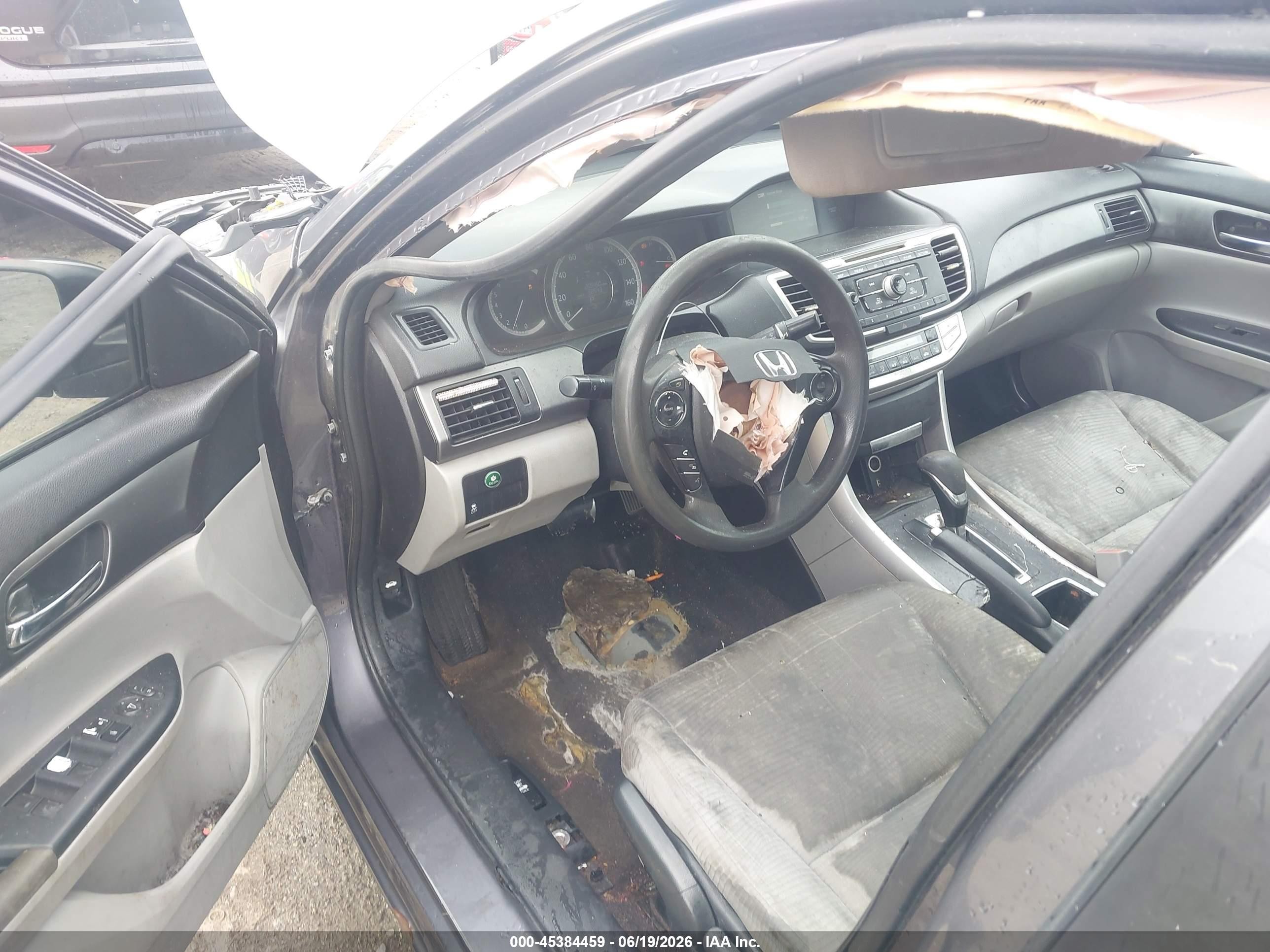 2015 Honda Accord Lx Gray vin: 1HGCR2F39FA097588