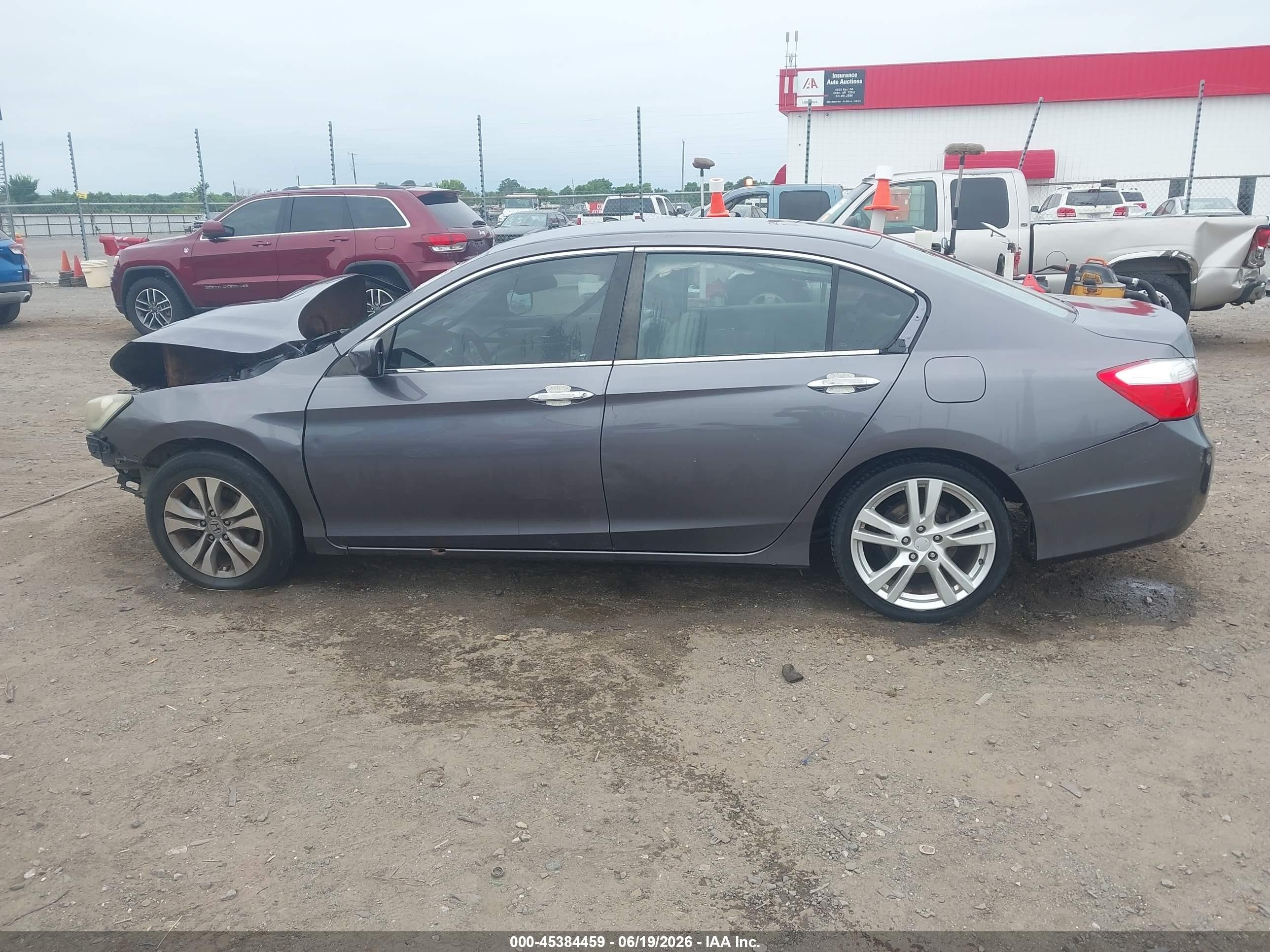 2015 Honda Accord Lx Gray vin: 1HGCR2F39FA097588