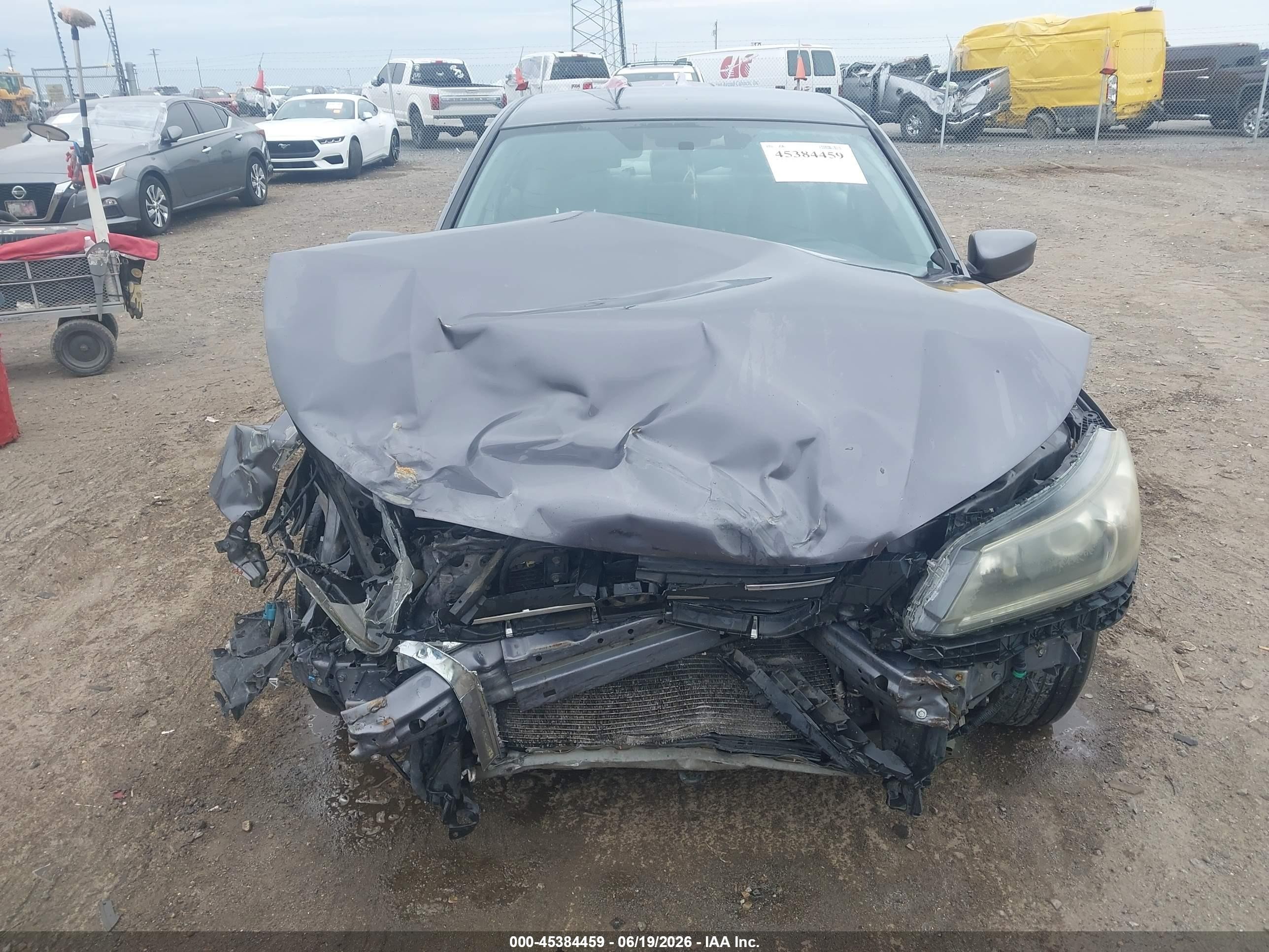 2015 Honda Accord Lx Gray vin: 1HGCR2F39FA097588