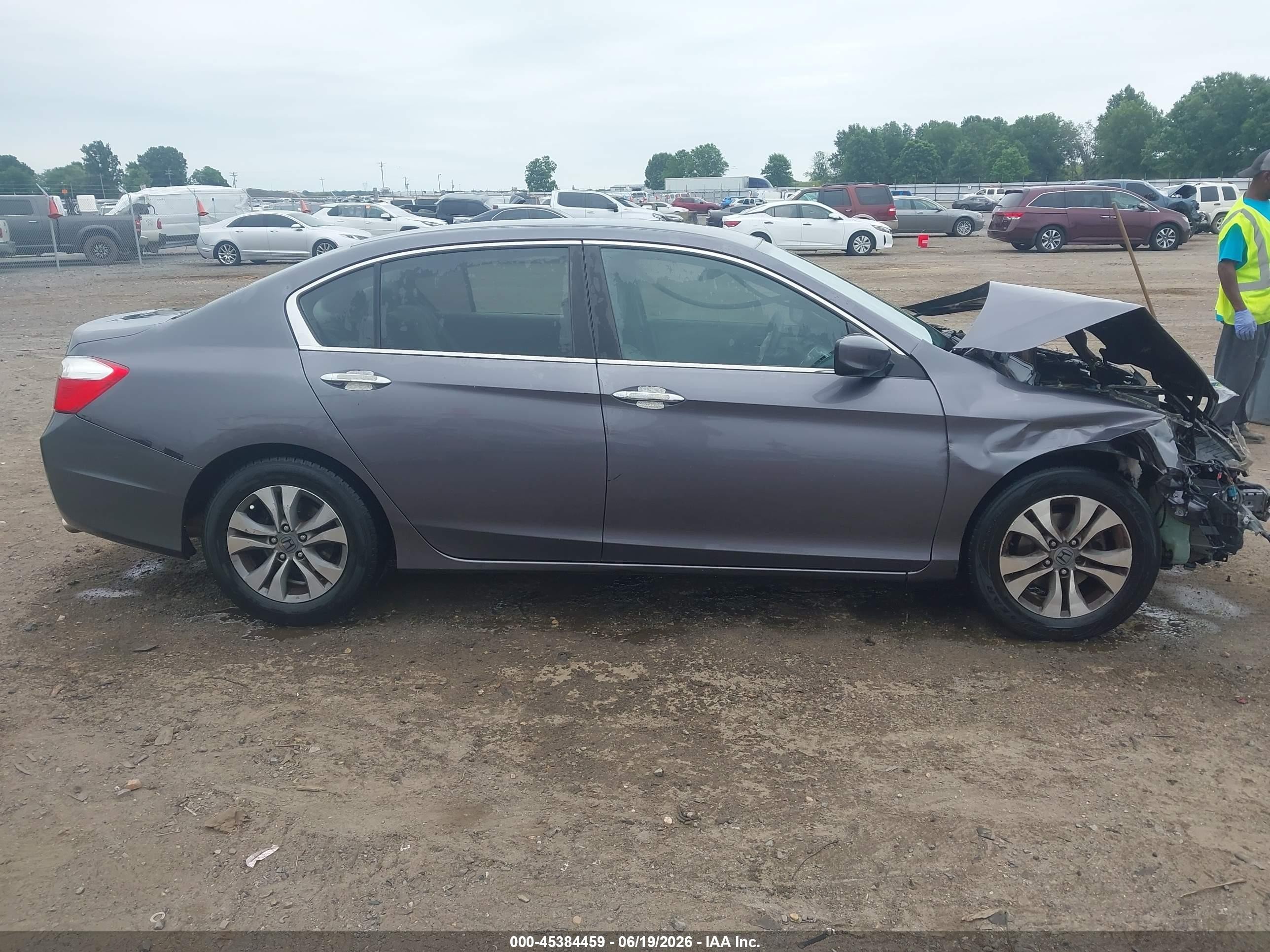 2015 Honda Accord Lx Gray vin: 1HGCR2F39FA097588