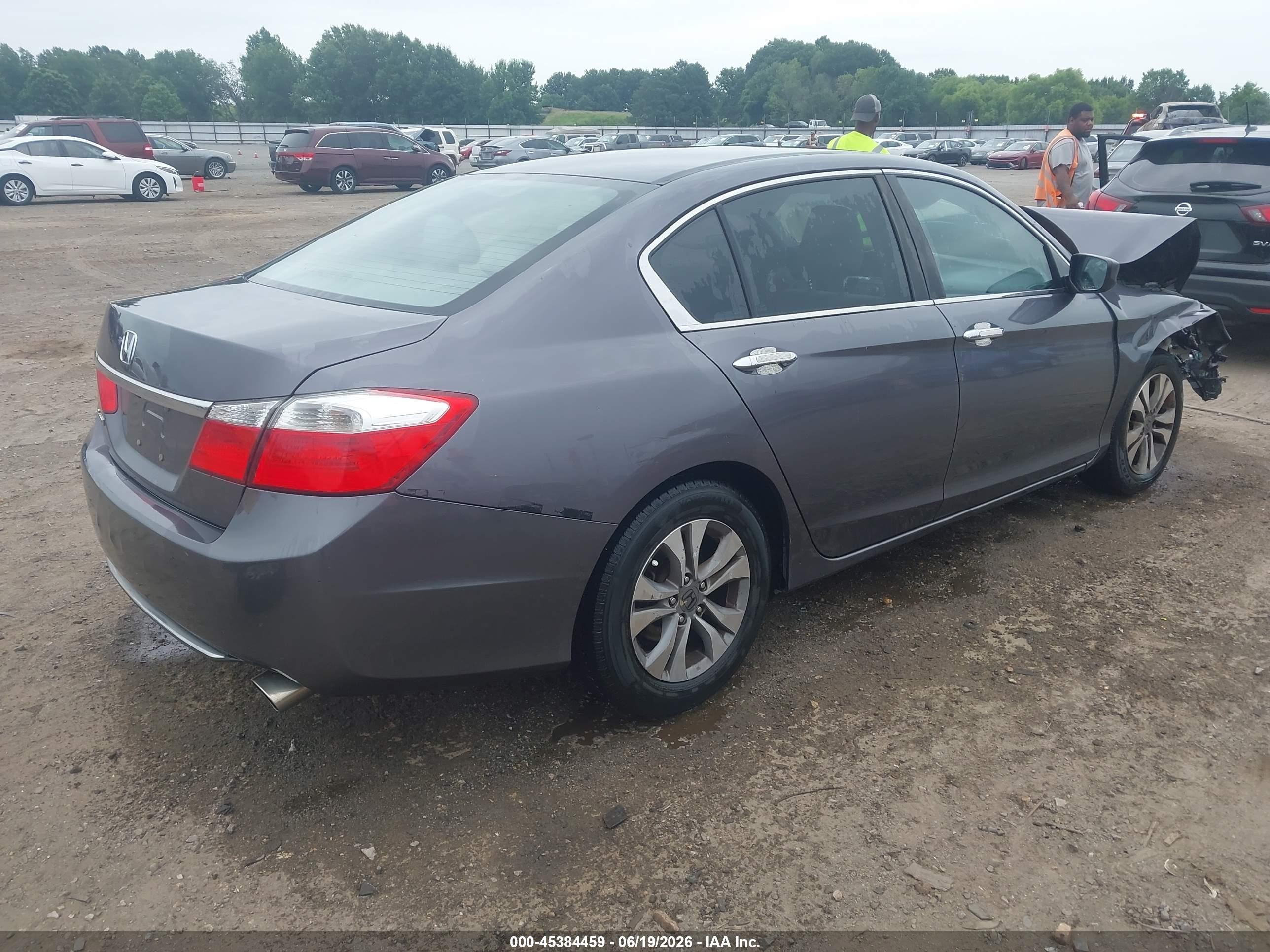 2015 Honda Accord Lx Gray vin: 1HGCR2F39FA097588