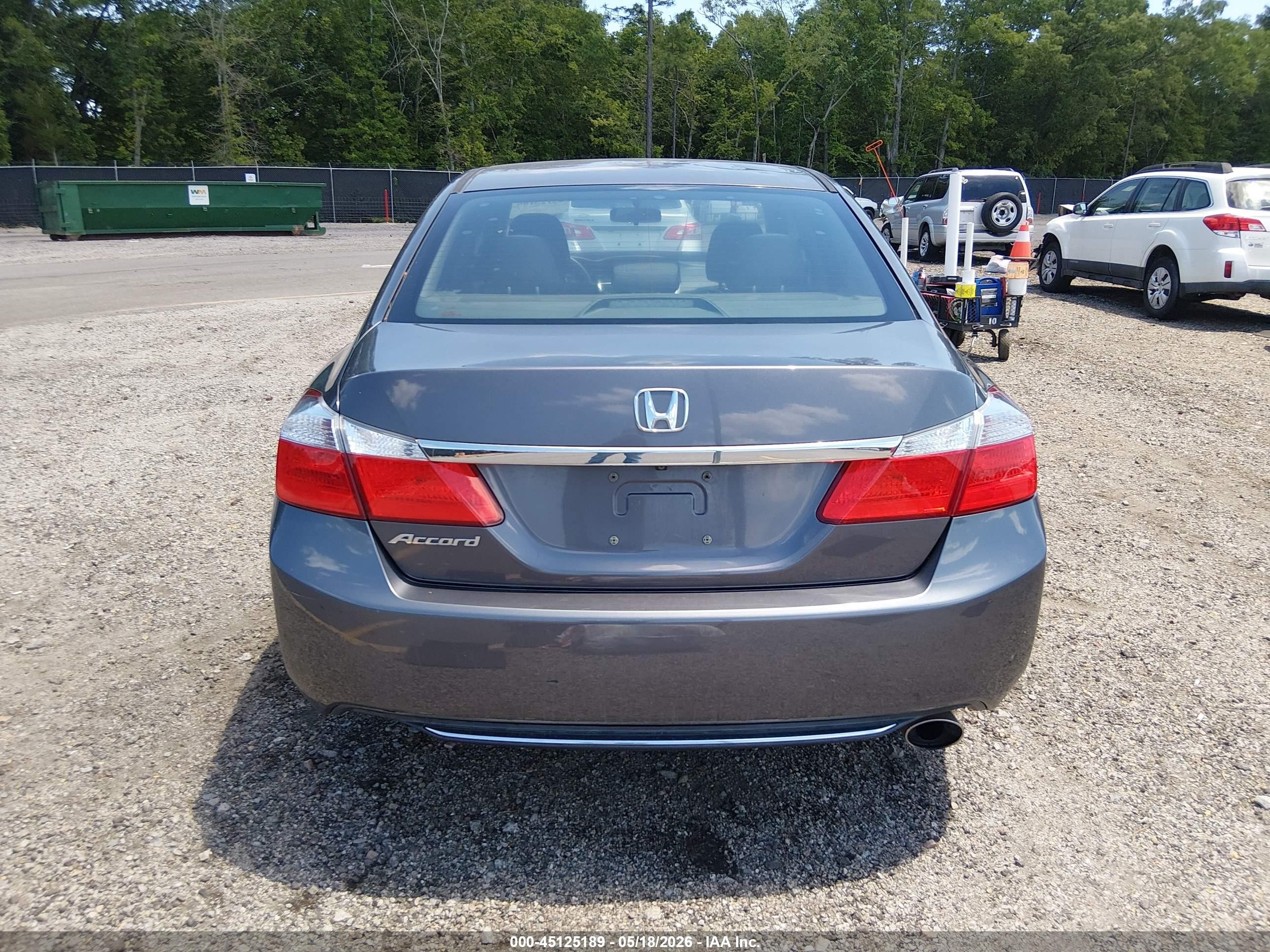 2015 Honda Accord Lx Gray vin: 1HGCR2F39FA118181