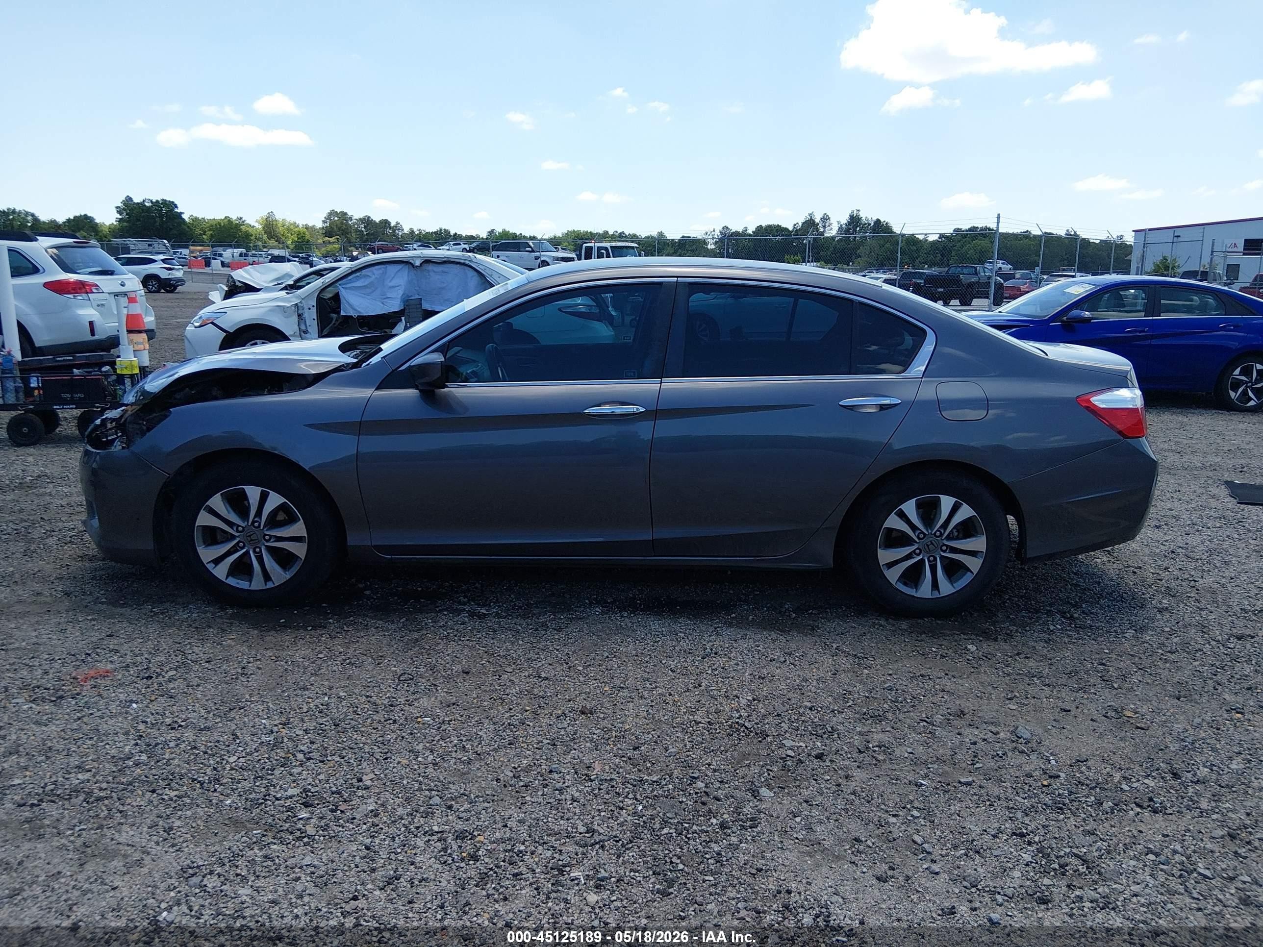 2015 Honda Accord Lx Gray vin: 1HGCR2F39FA118181
