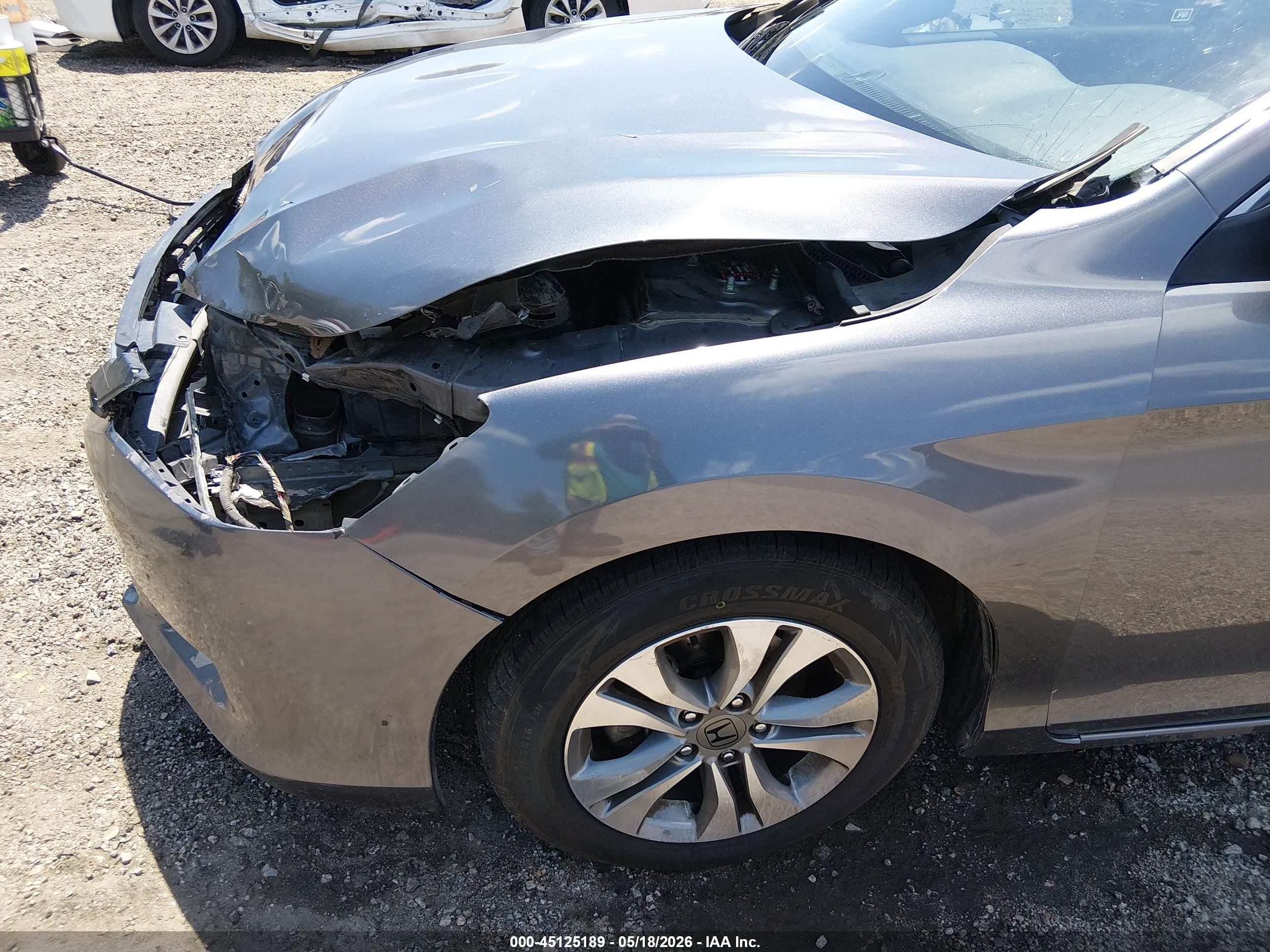 2015 Honda Accord Lx Gray vin: 1HGCR2F39FA118181