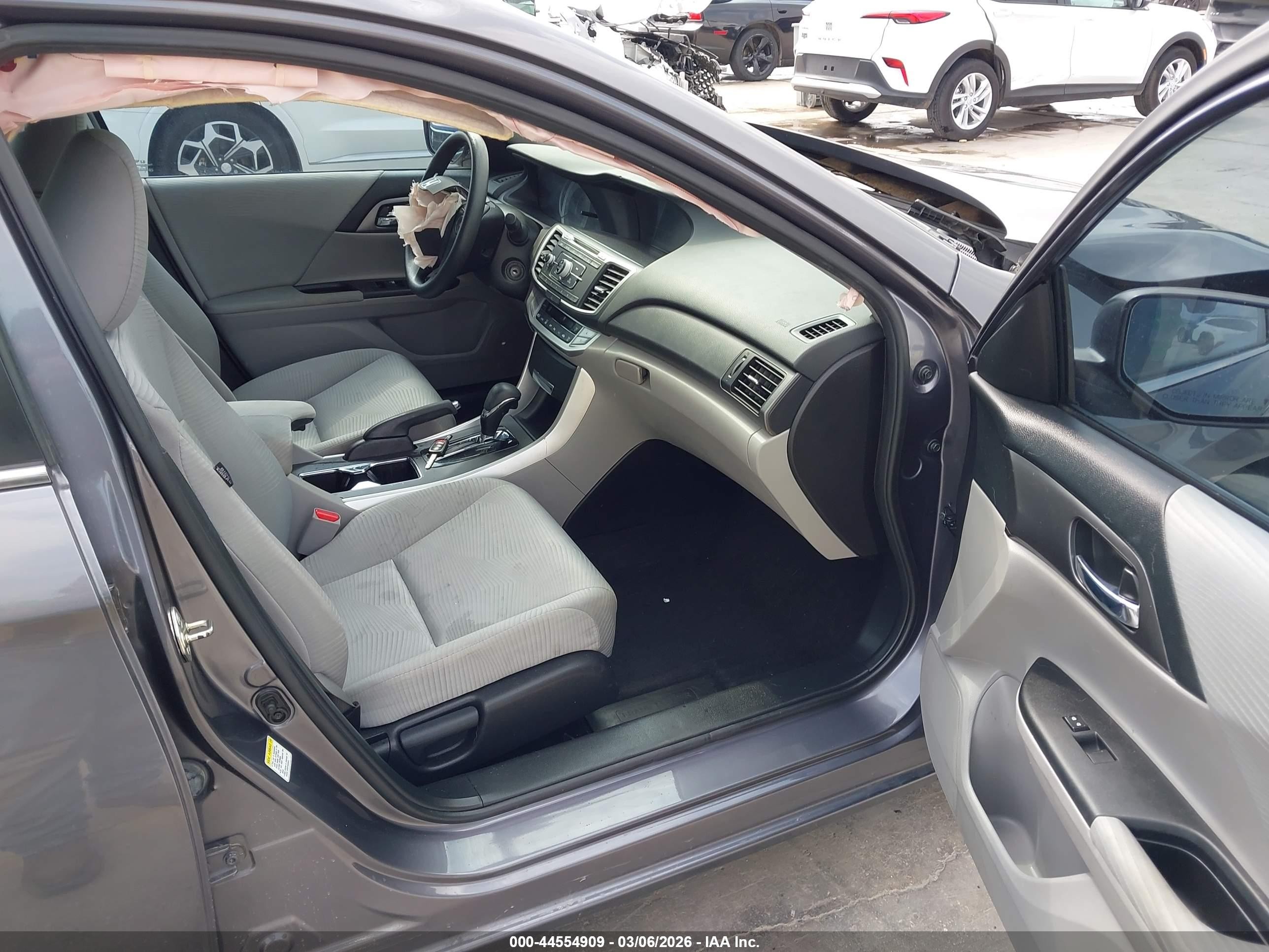 2015 Honda Accord Lx Gray vin: 1HGCR2F39FA141850