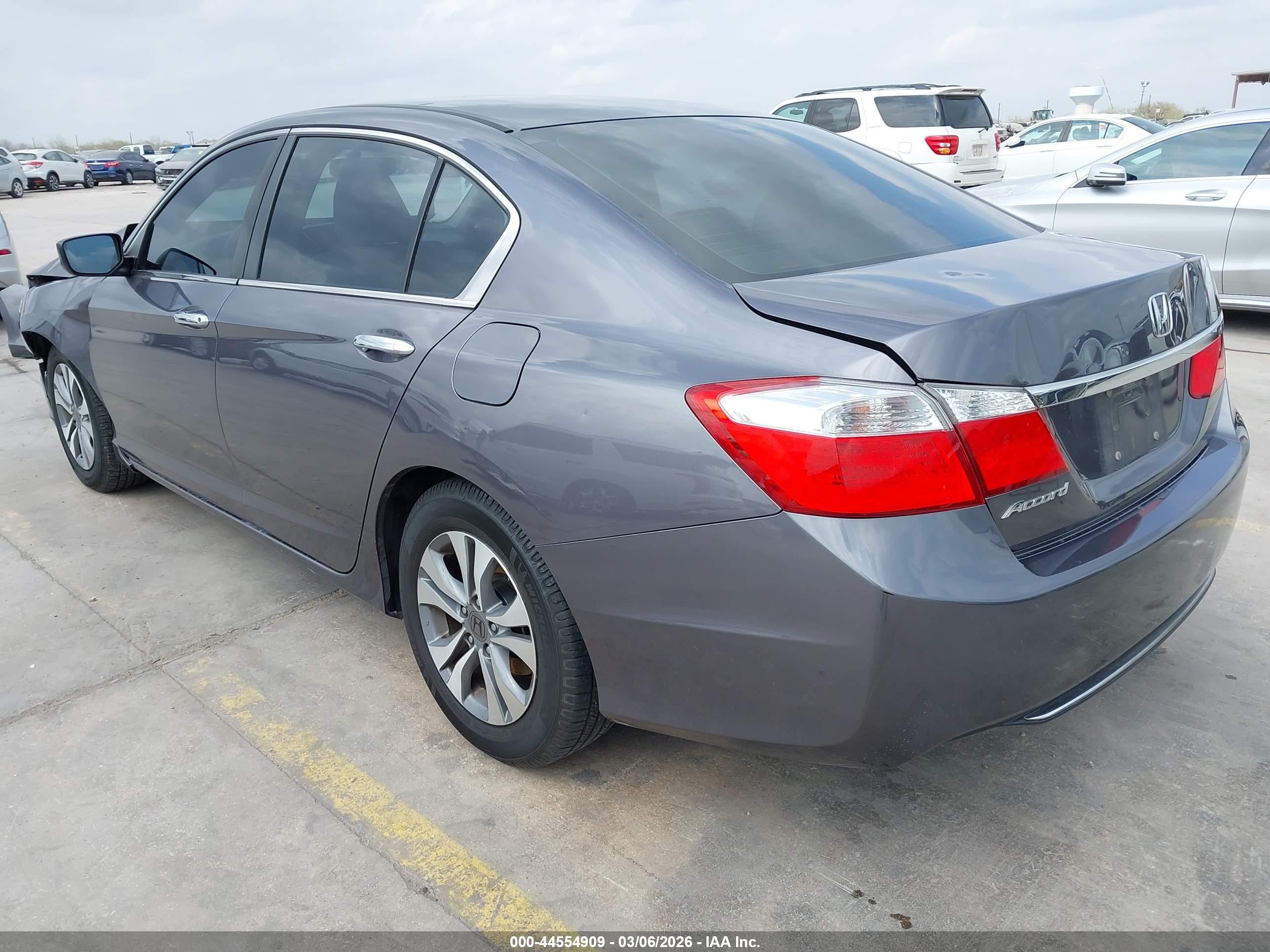 2015 Honda Accord Lx Gray vin: 1HGCR2F39FA141850