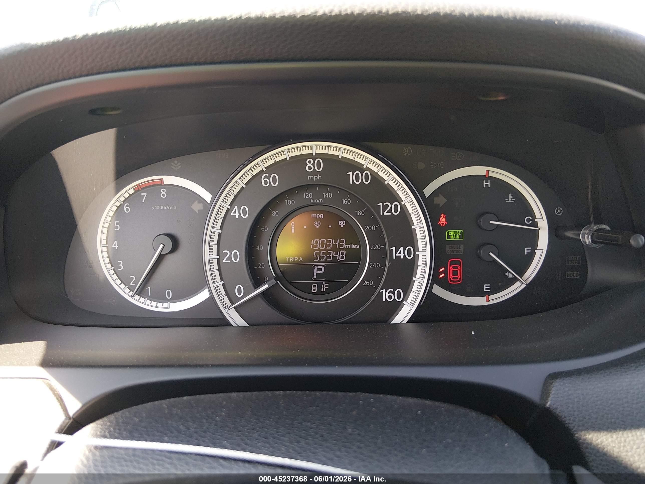 2015 Honda Accord Lx Серый vin: 1HGCR2F39FA160186