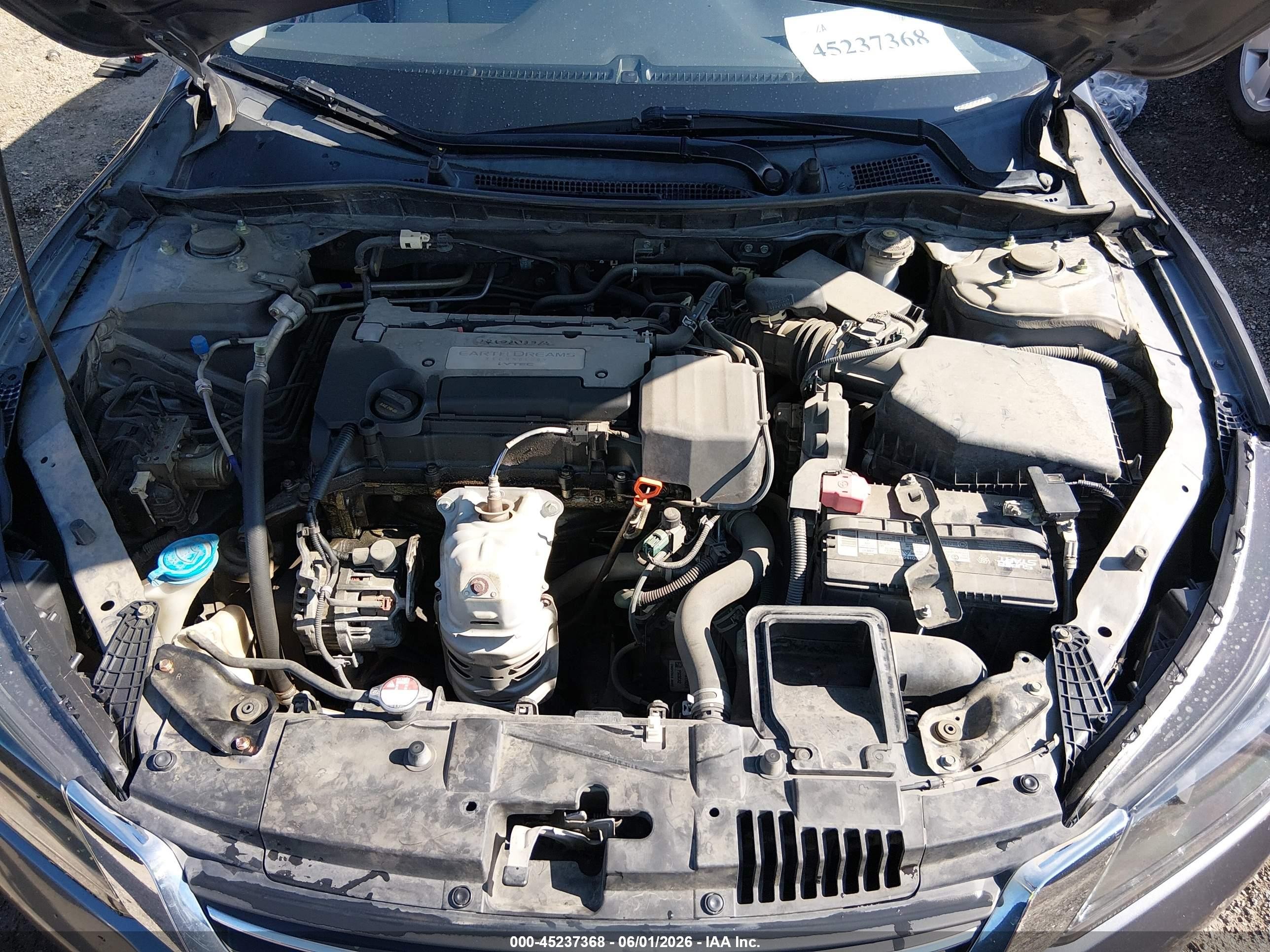 2015 Honda Accord Lx Серый vin: 1HGCR2F39FA160186