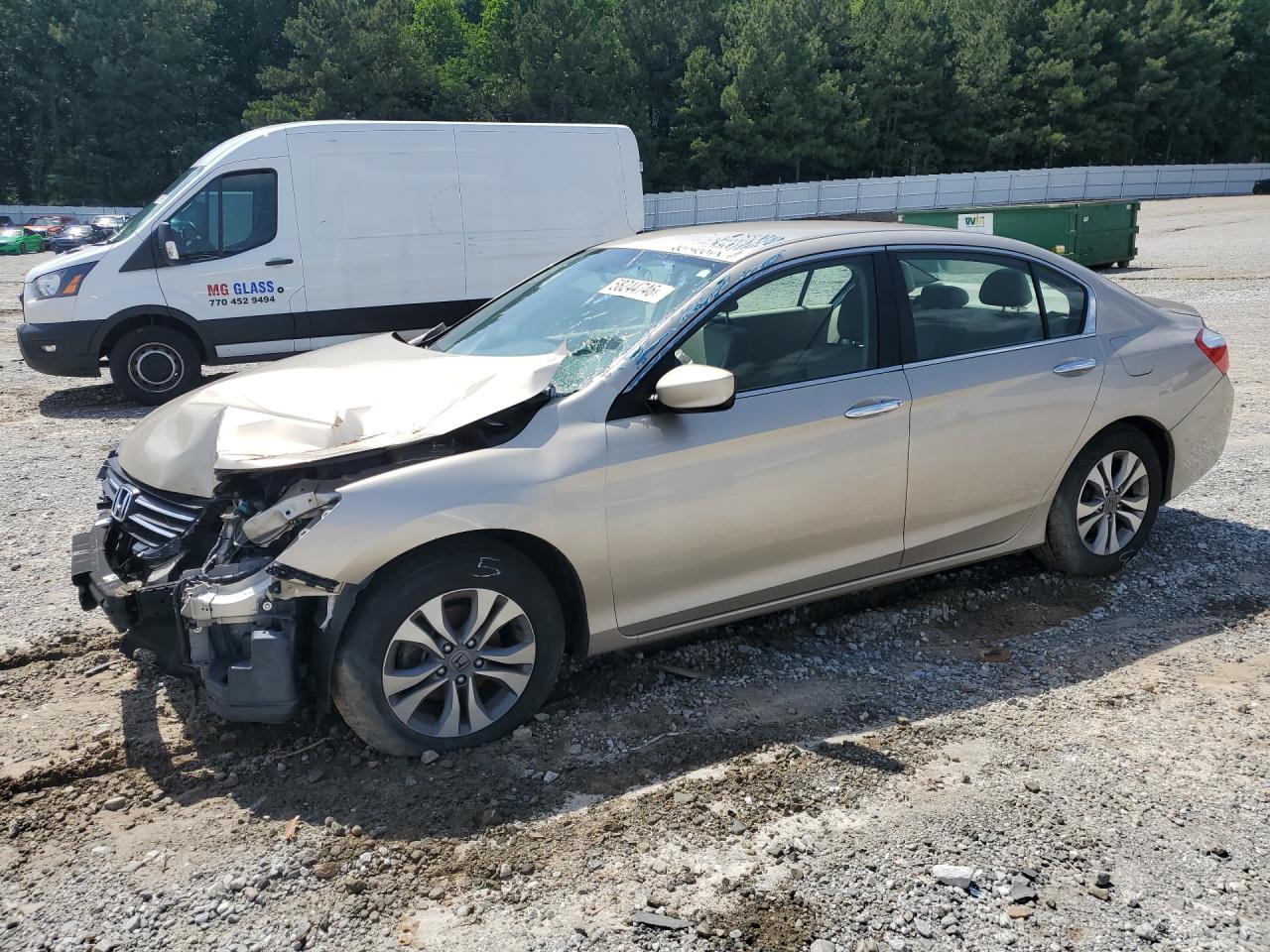 2015 Honda Accord Lx Cream vin: 1HGCR2F39FA172161