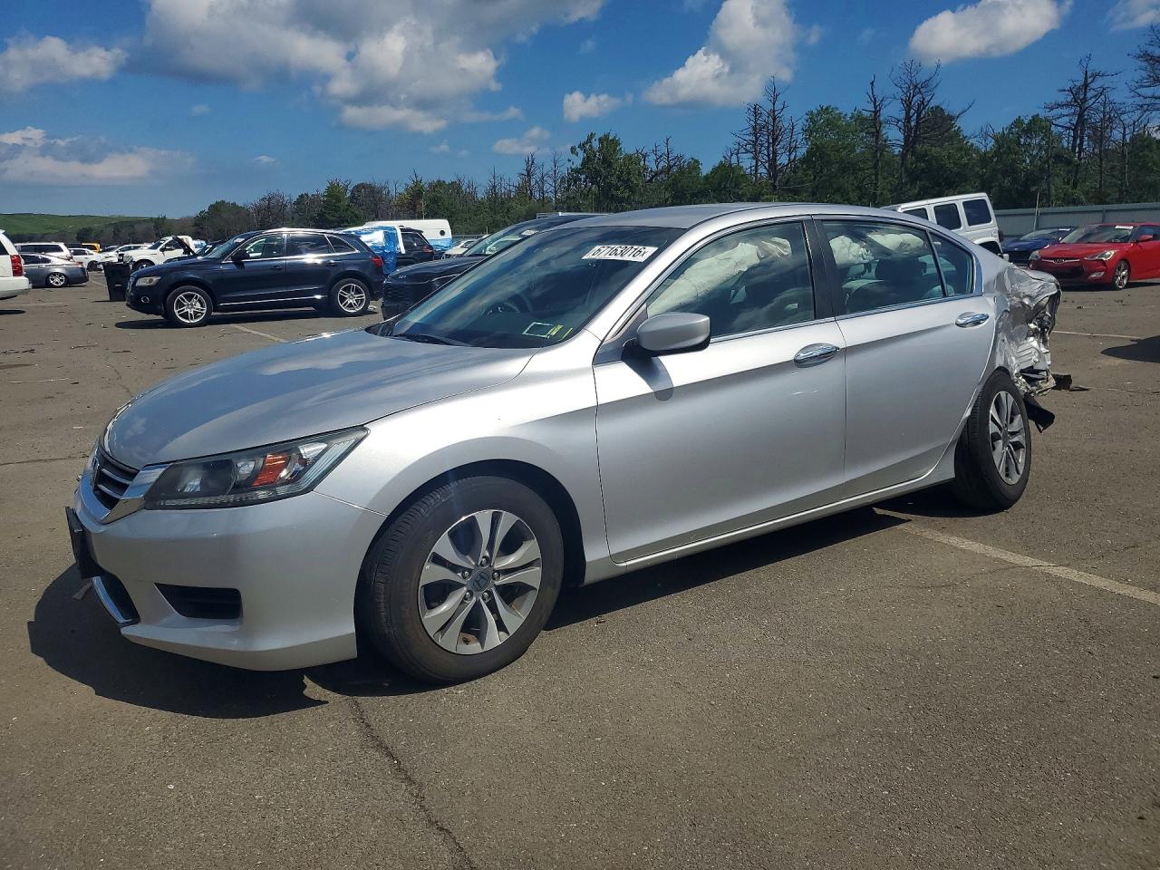 2015 Honda Accord Lx Silver vin: 1HGCR2F39FA177781