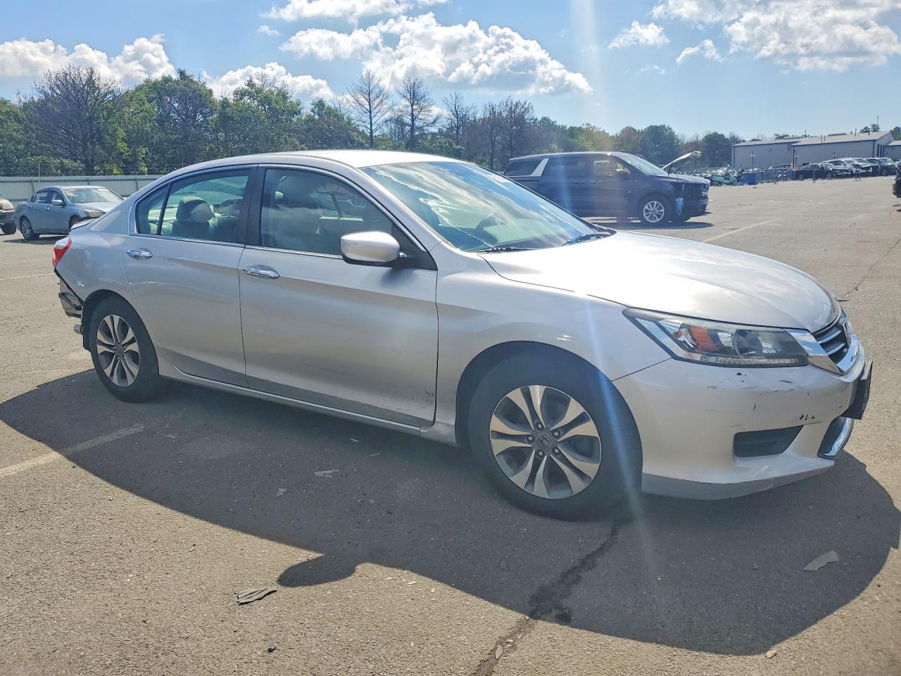 2015 Honda Accord Lx Silver vin: 1HGCR2F39FA177781