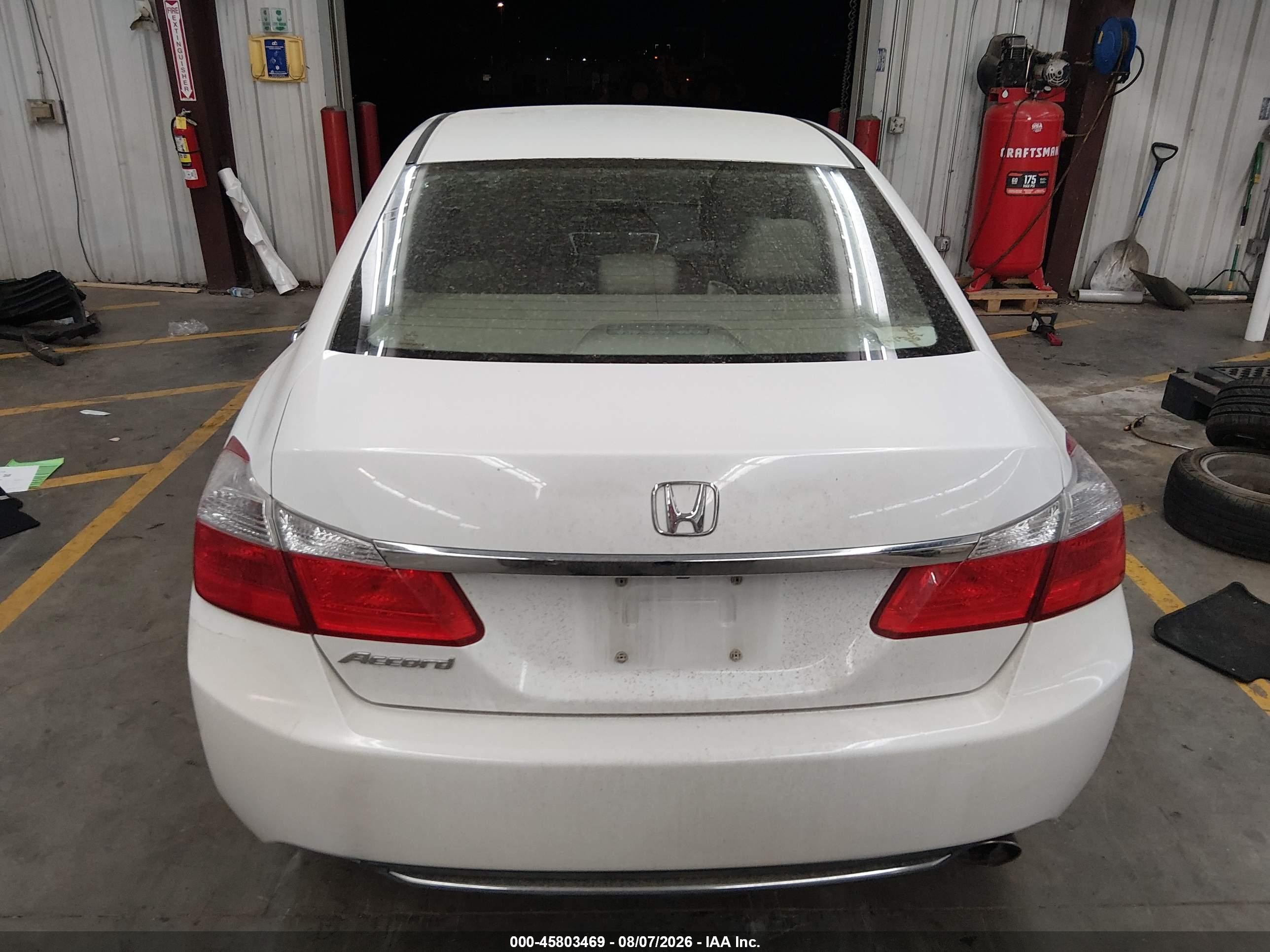 2015 Honda Accord Lx White vin: 1HGCR2F39FA191289