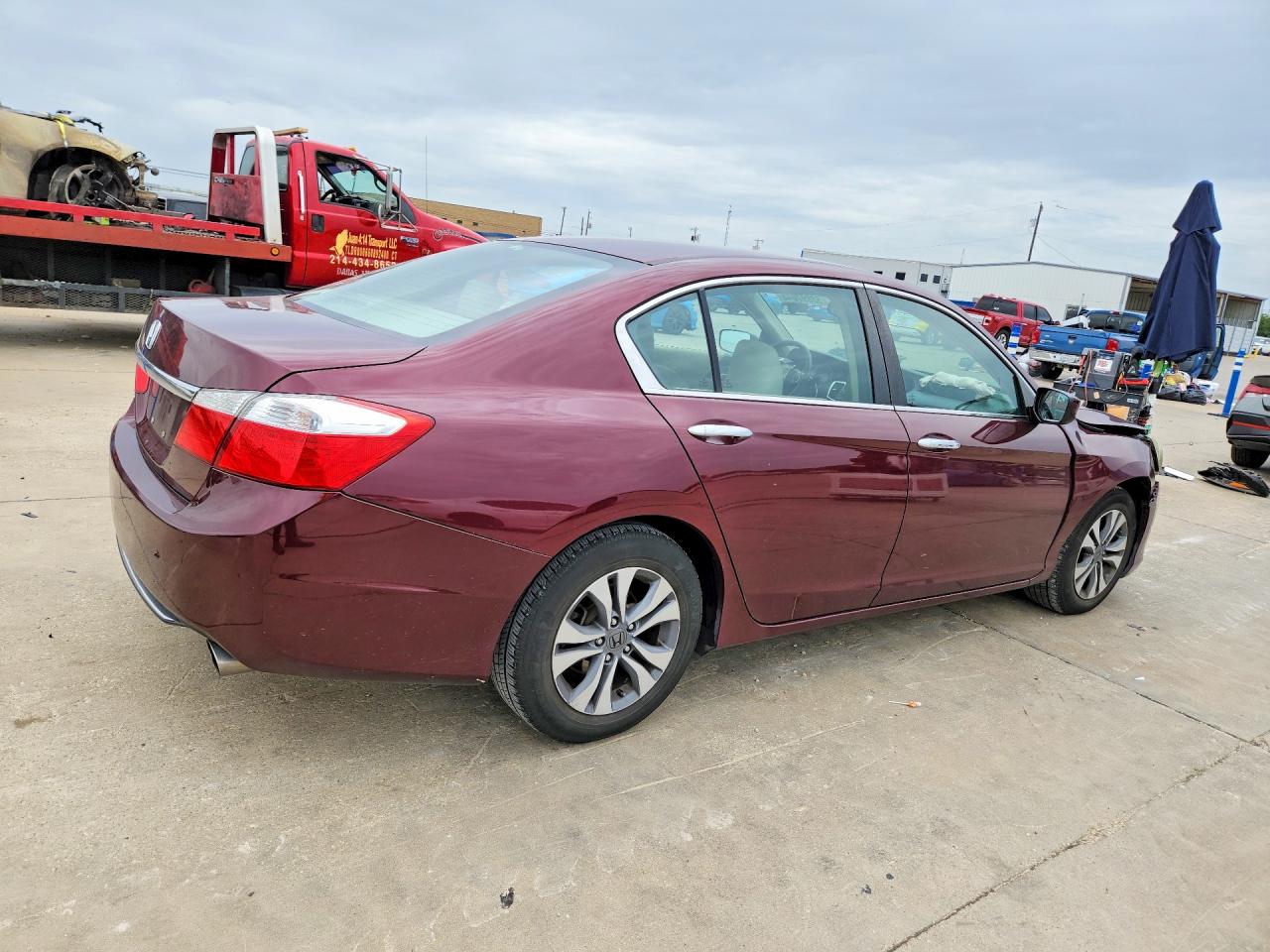 2015 Honda Accord Lx Maroon vin: 1HGCR2F39FA215879