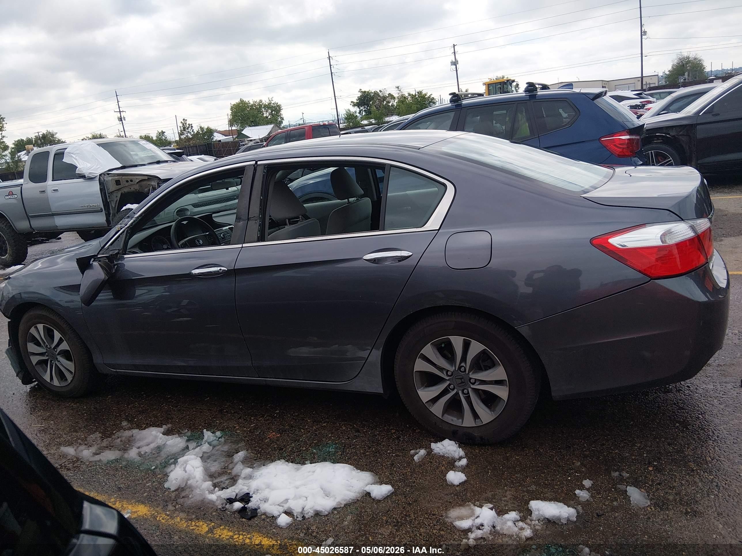 2015 Honda Accord Lx Gray vin: 1HGCR2F39FA230446