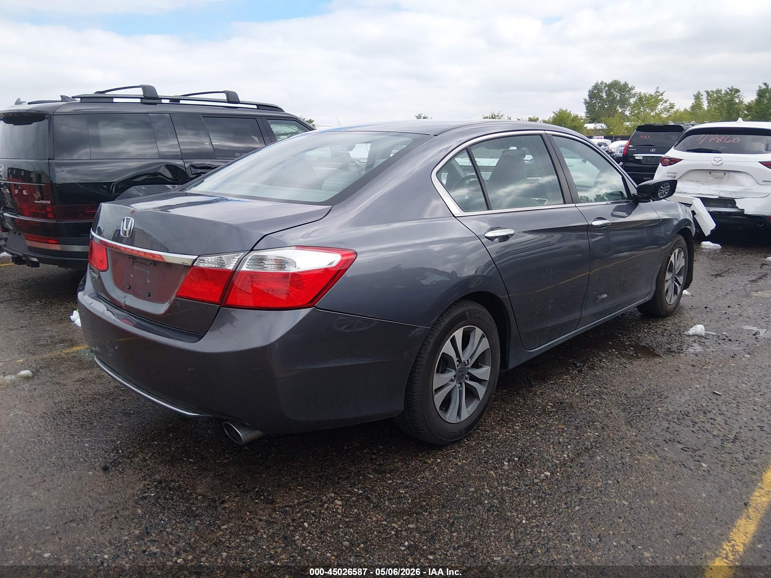 2015 Honda Accord Lx Gray vin: 1HGCR2F39FA230446