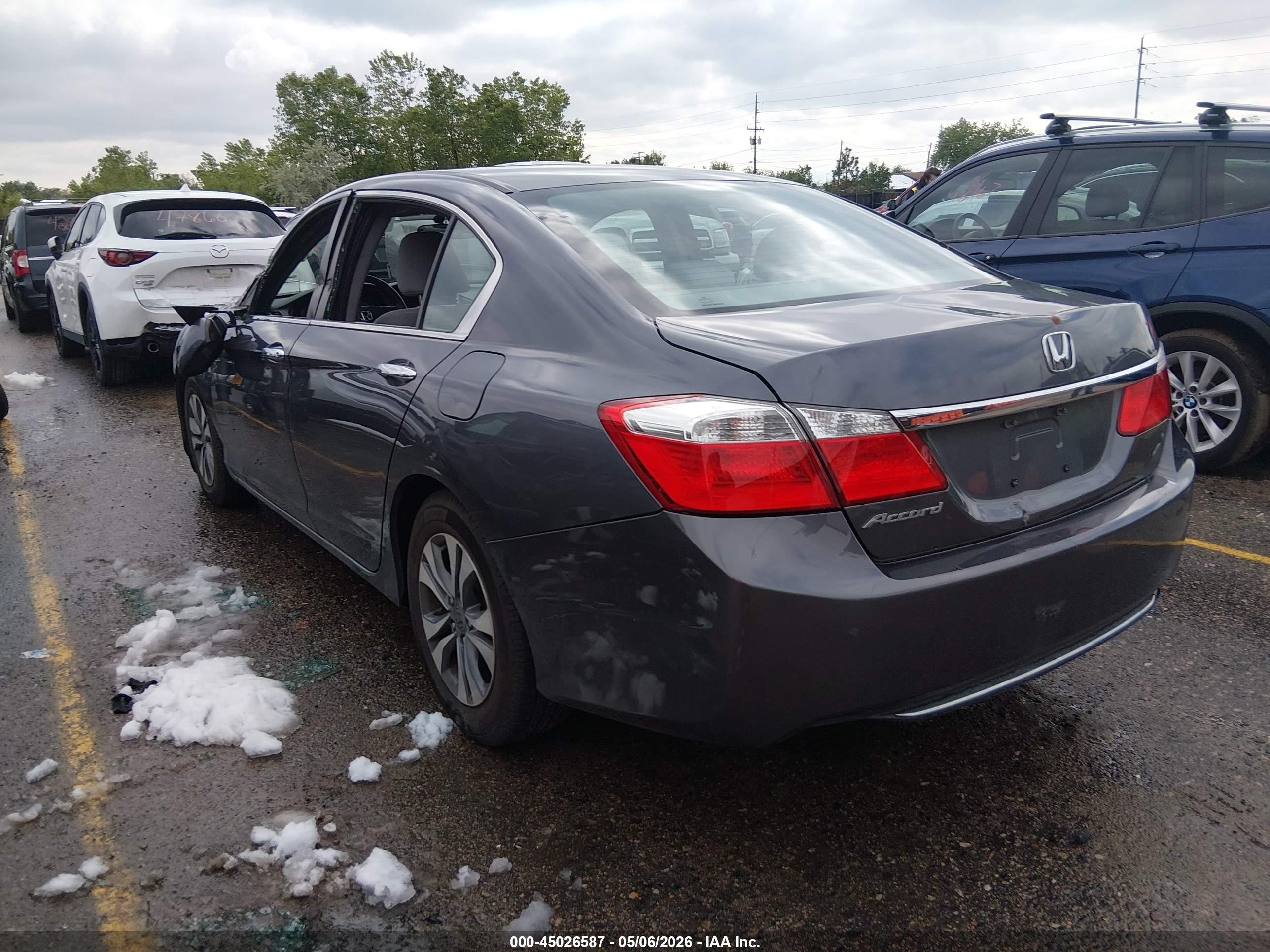 2015 Honda Accord Lx Gray vin: 1HGCR2F39FA230446
