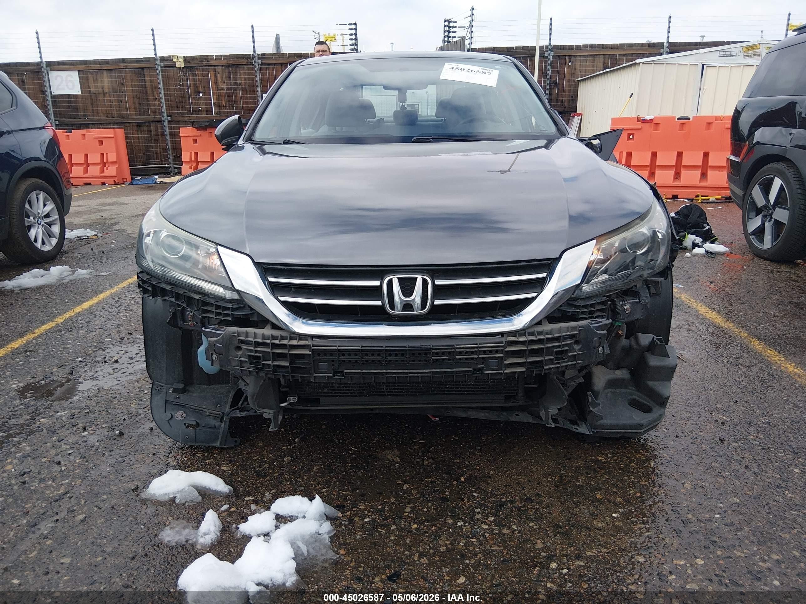 2015 Honda Accord Lx Gray vin: 1HGCR2F39FA230446