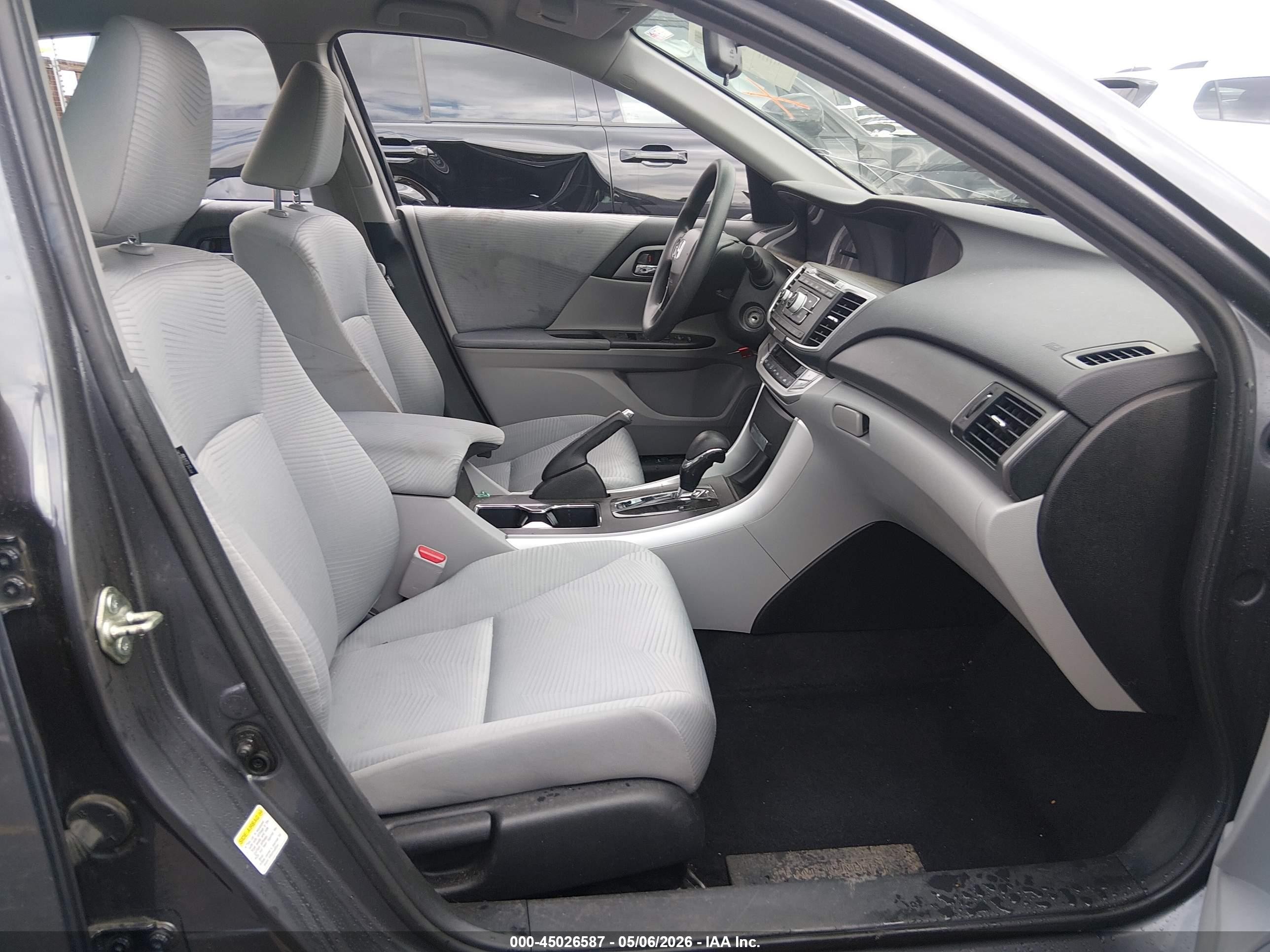2015 Honda Accord Lx Gray vin: 1HGCR2F39FA230446