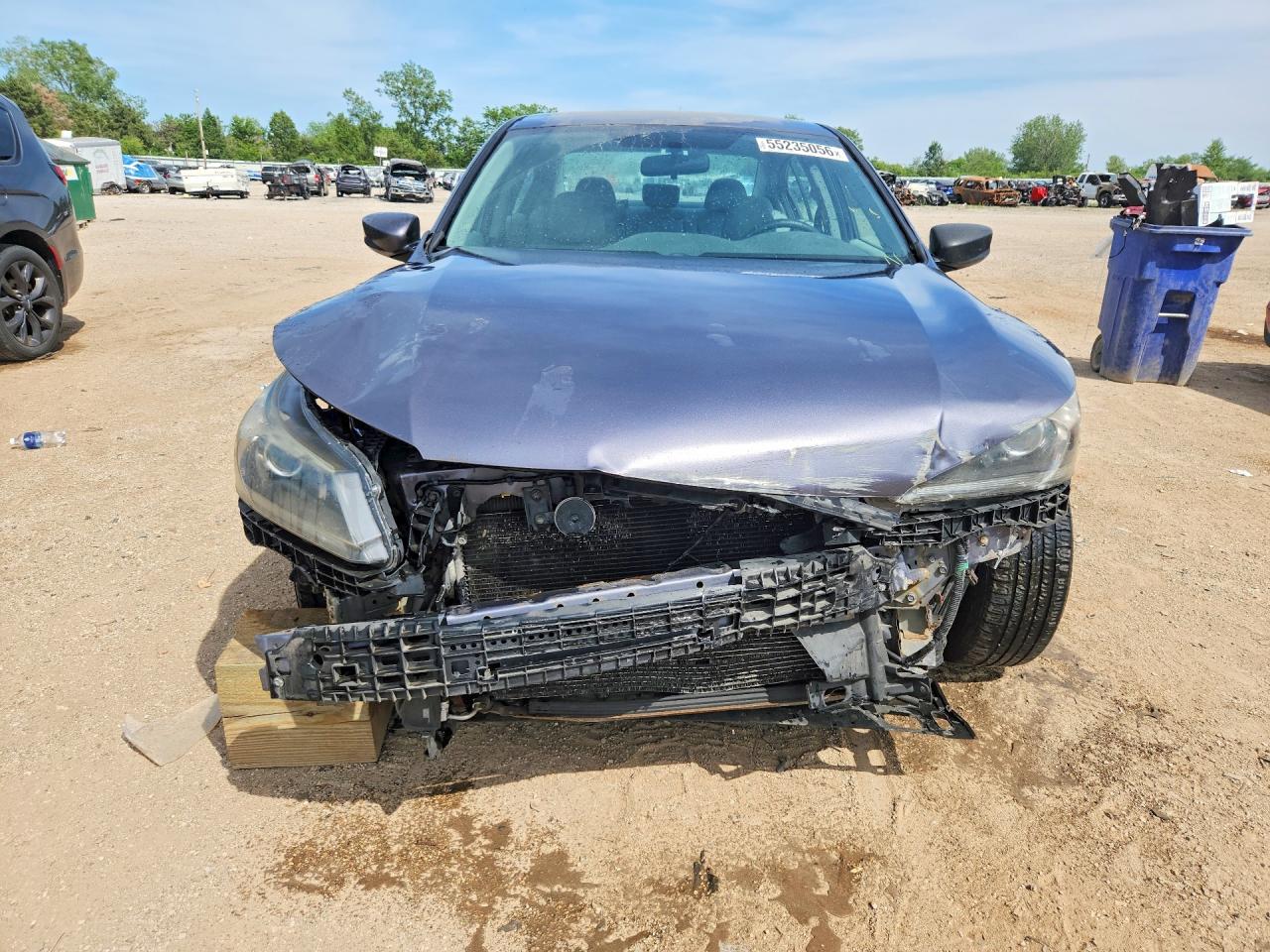 2015 Honda Accord Lx Gray vin: 1HGCR2F39FA241494