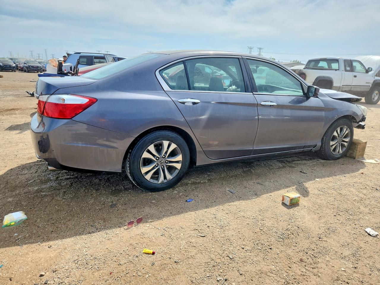 2015 Honda Accord Lx Gray vin: 1HGCR2F39FA241494