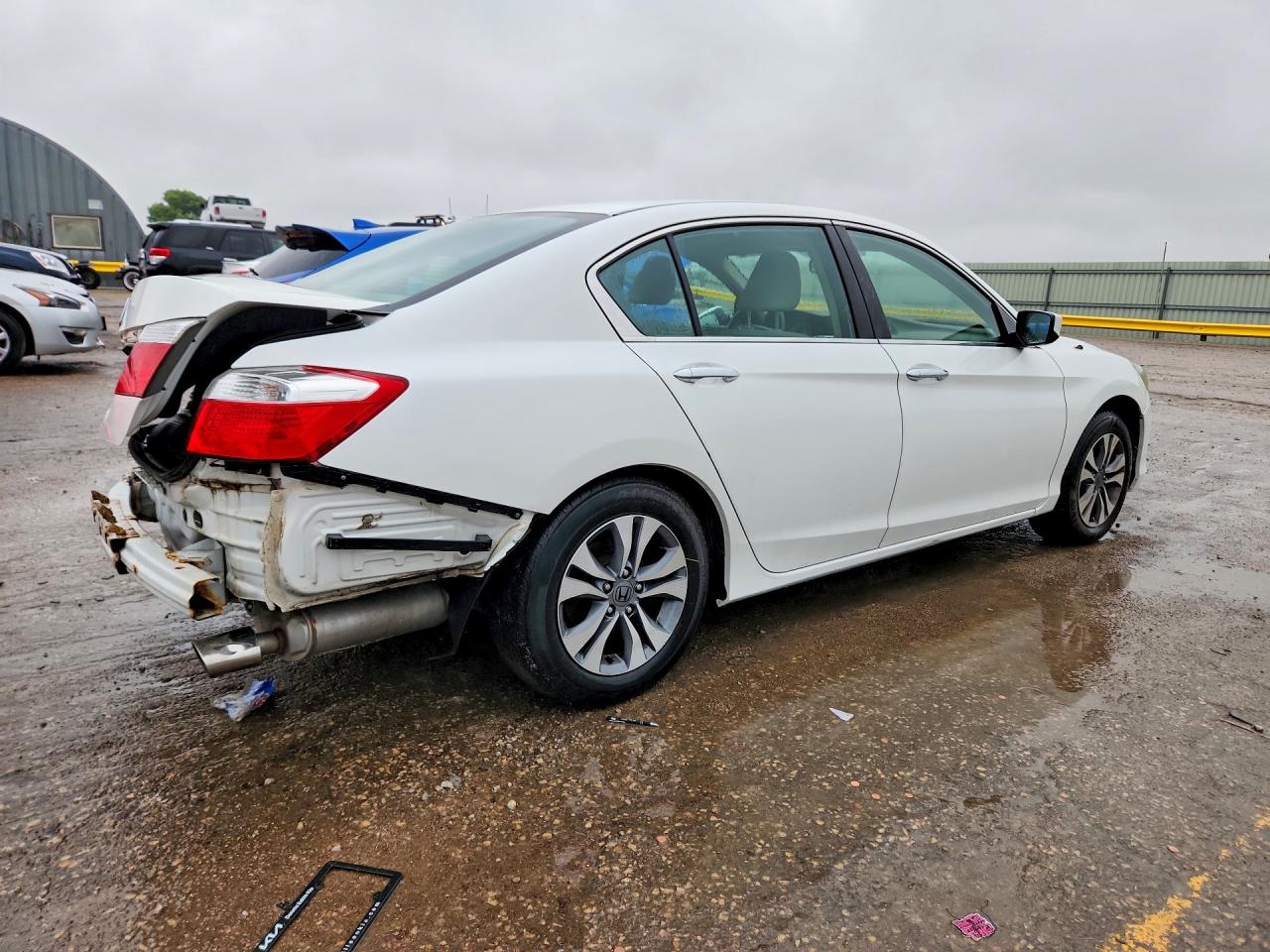 2015 Honda Accord Lx White vin: 1HGCR2F39FA248753