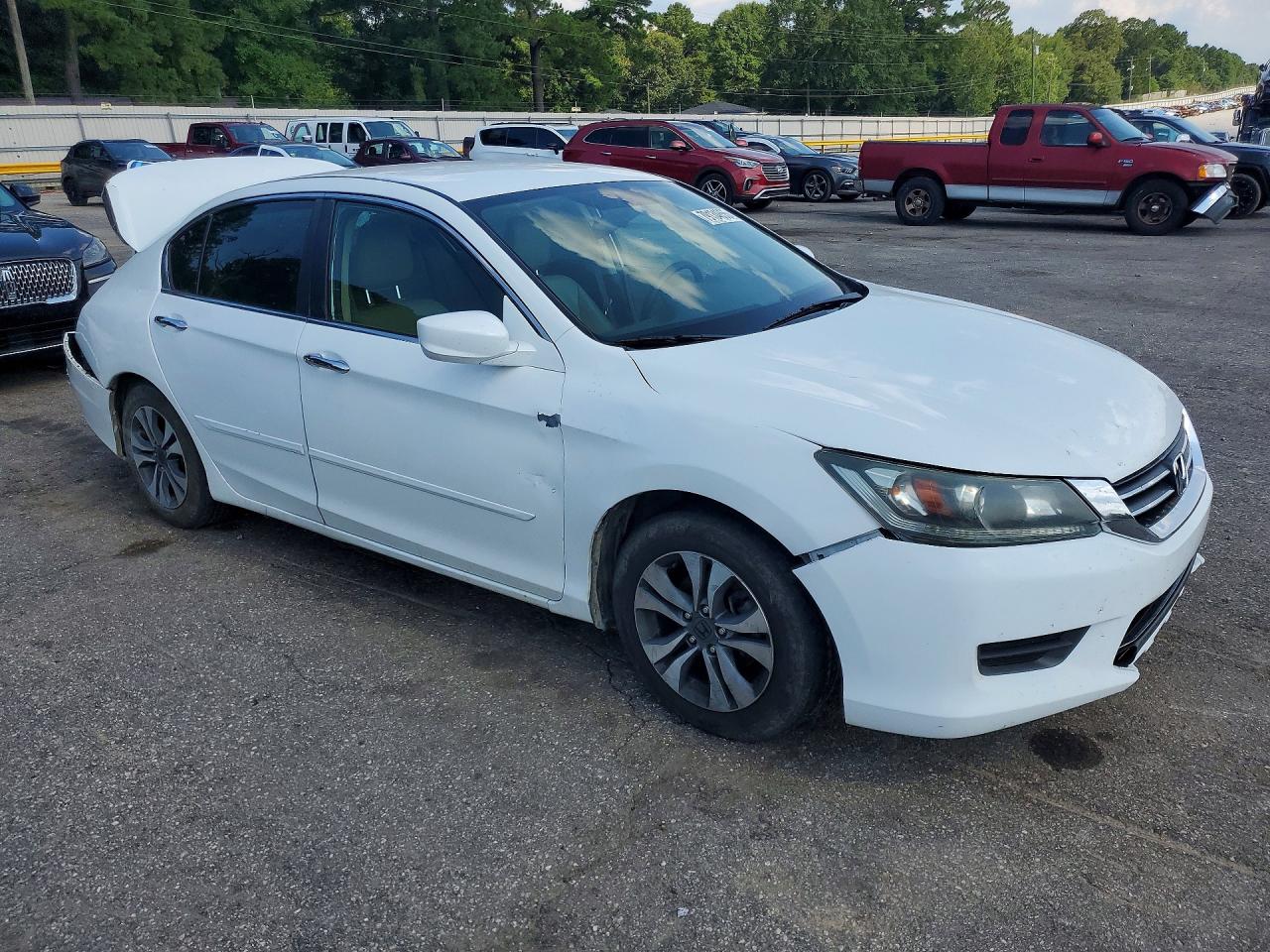 2015 Honda Accord Lx White vin: 1HGCR2F39FA251569