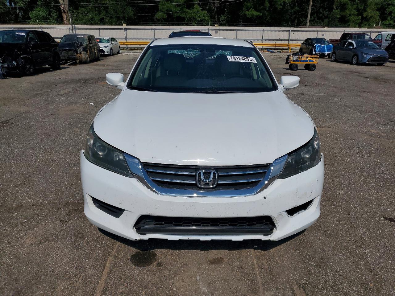 2015 Honda Accord Lx White vin: 1HGCR2F39FA251569