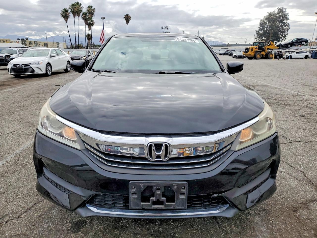 2016 Honda Accord Lx Black vin: 1HGCR2F39GA096667