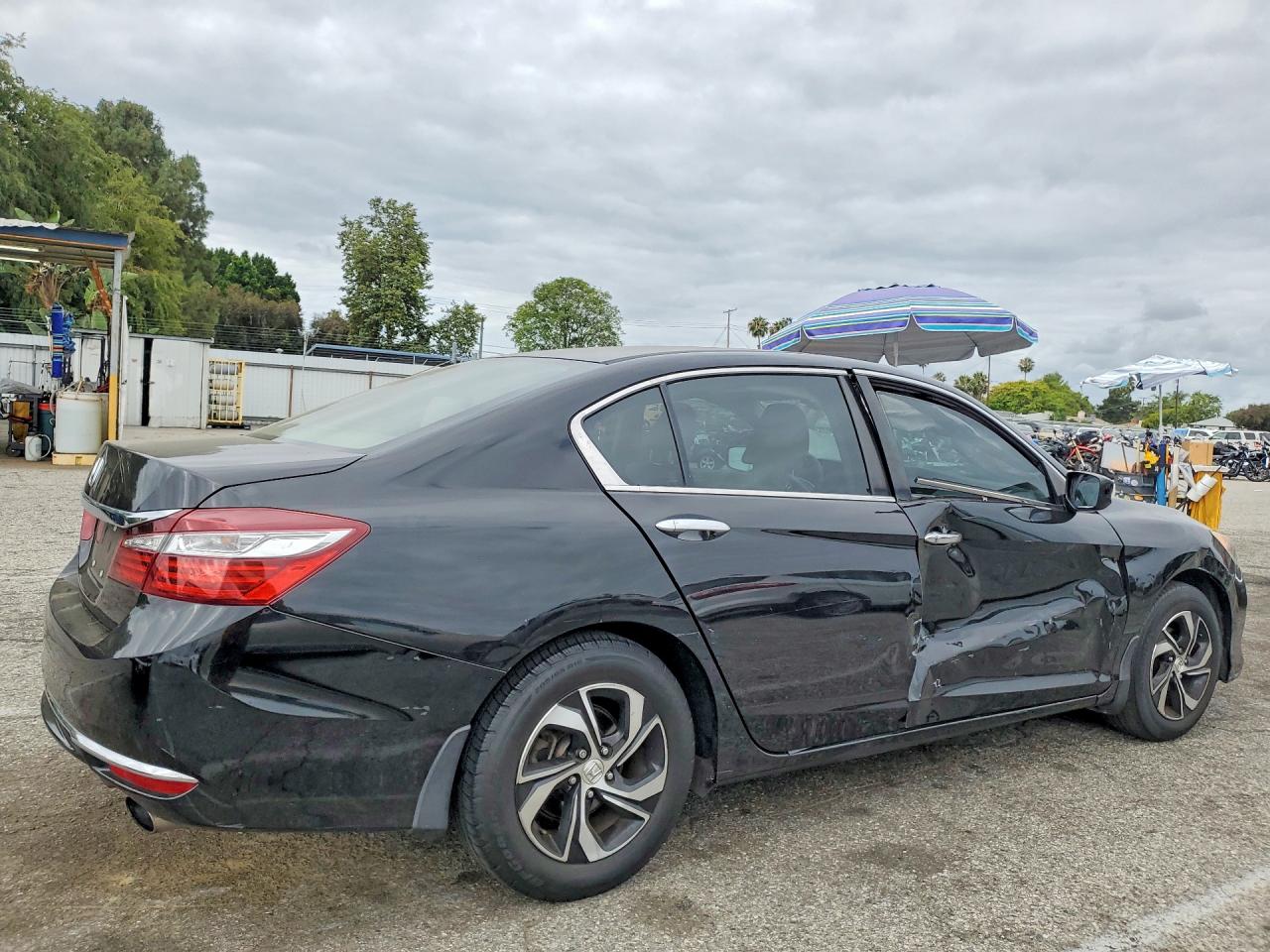 2016 Honda Accord Lx Black vin: 1HGCR2F39GA096667