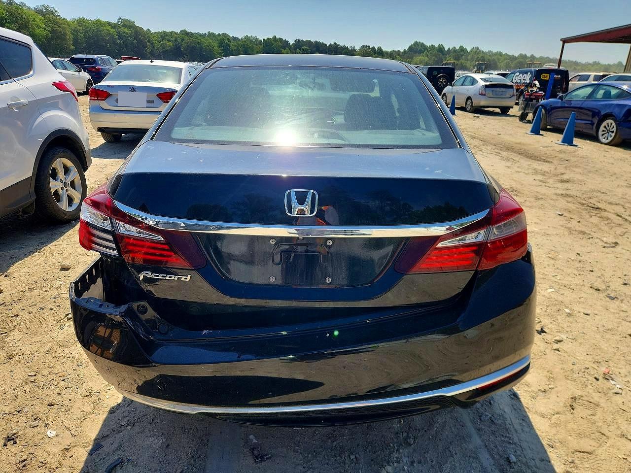 2017 Honda Accord Lx Black vin: 1HGCR2F39HA172695