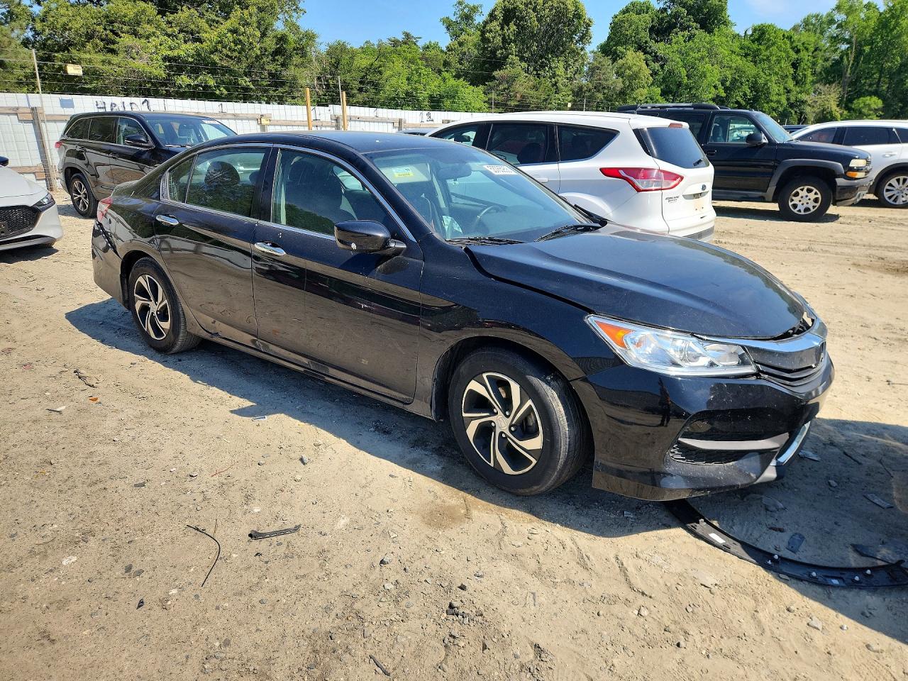 2017 Honda Accord Lx Black vin: 1HGCR2F39HA172695
