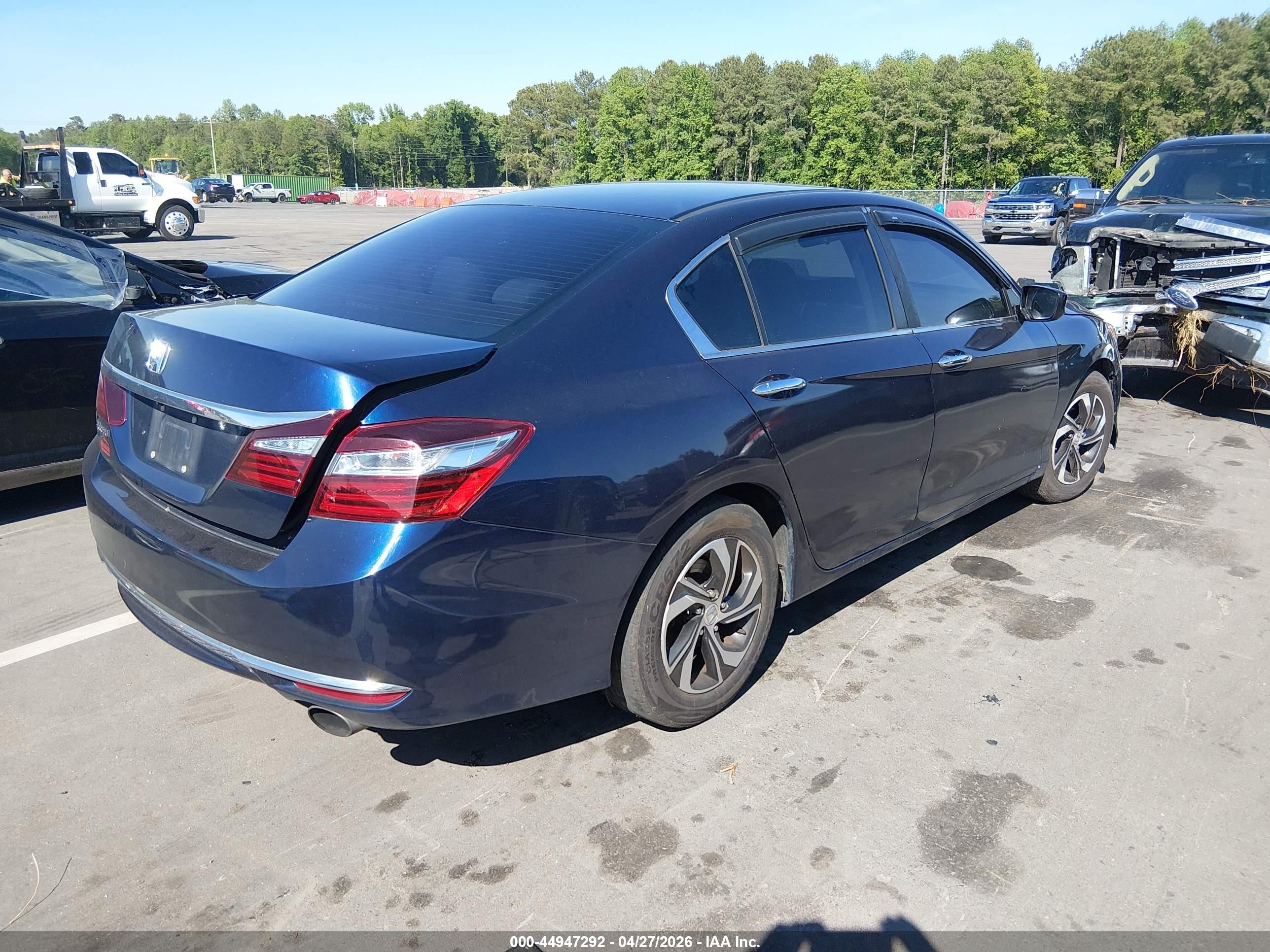 2017 Honda Accord Lx Синий vin: 1HGCR2F39HA299981
